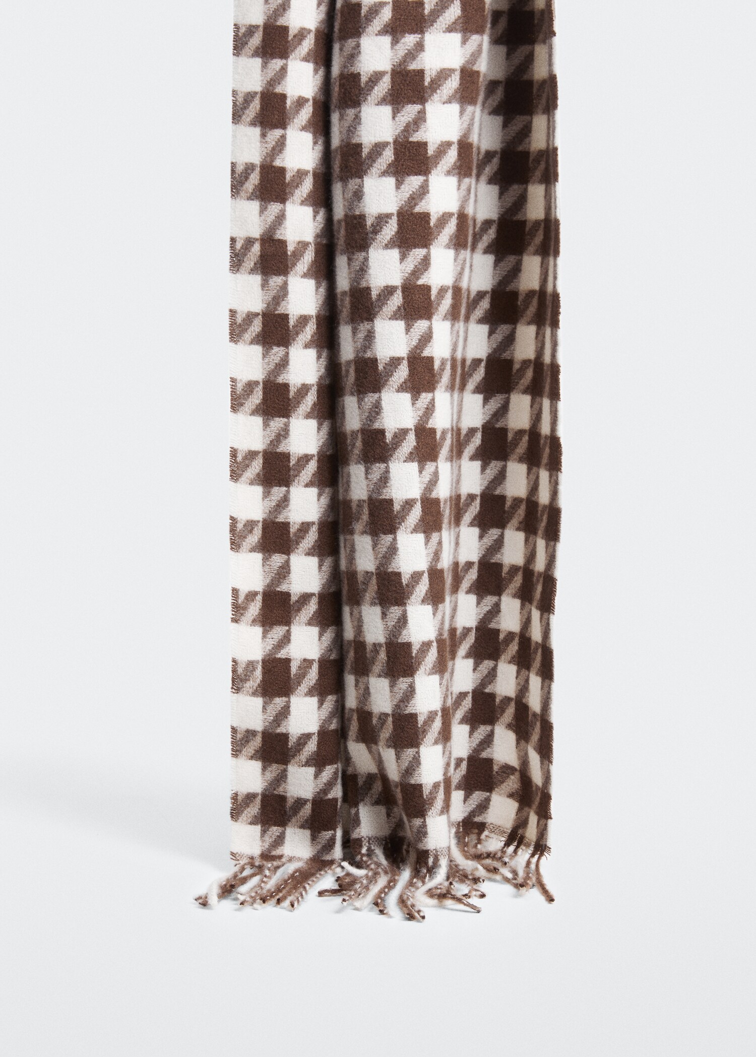 Houndstooth knit scarf - Details of the article 2