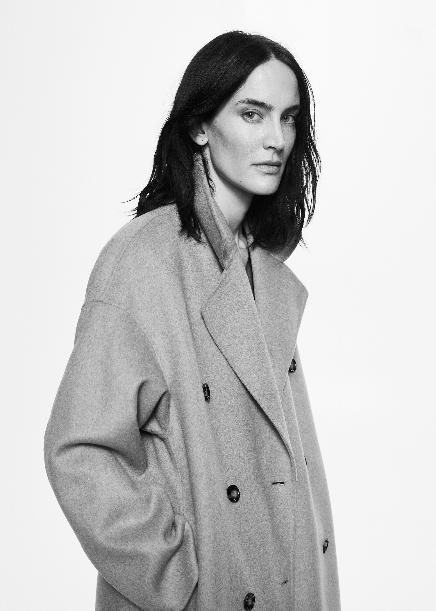 Handmade oversized wool coat - Details of the article 1