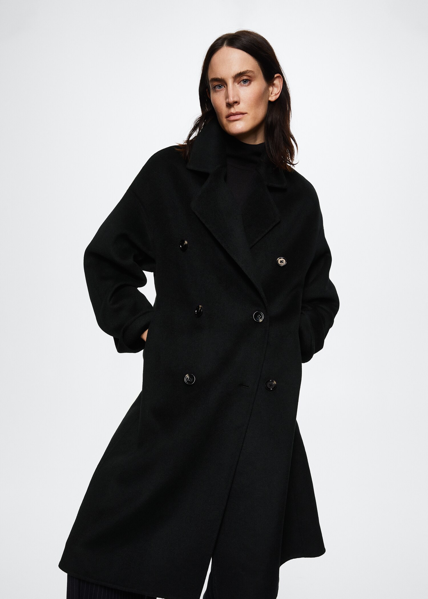 Handmade oversized wool coat - Medium plane
