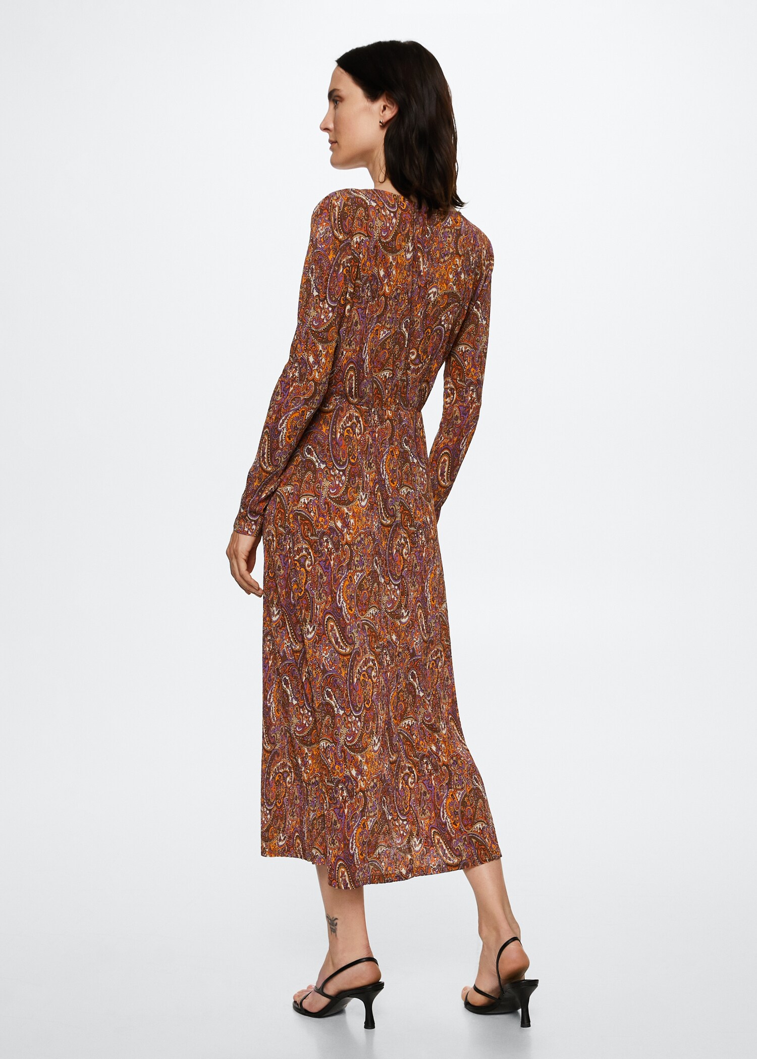 Vestido textura estampado - Reverso del artículo