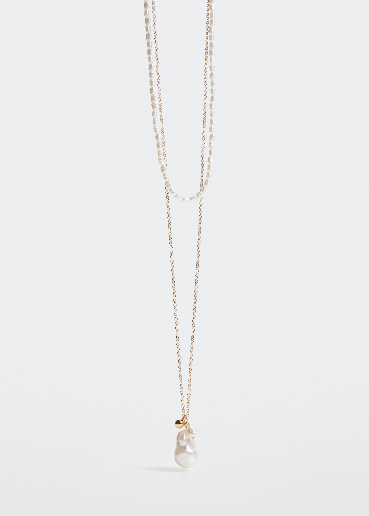 Collar doble cadena perles - Pla mig