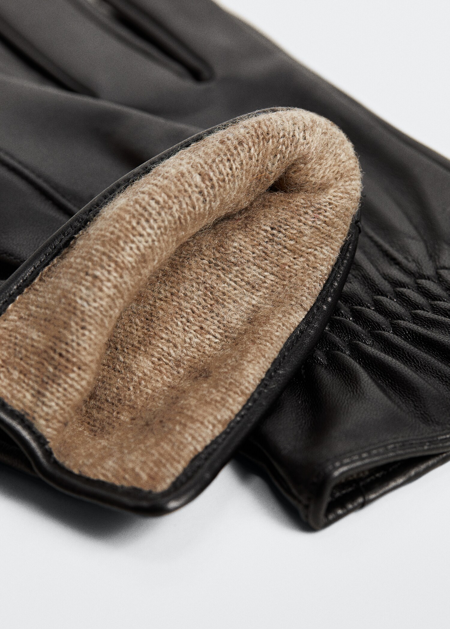 Lederhandschuhe mit Wollmix - Detail des Artikels 1