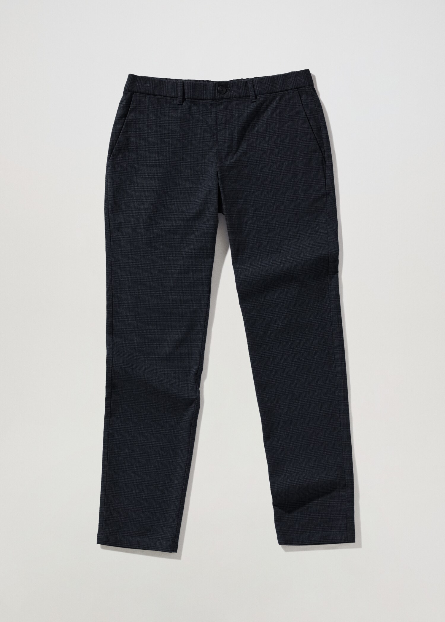 Pantalon slim fit à carreaux en coton - Article sans modèle