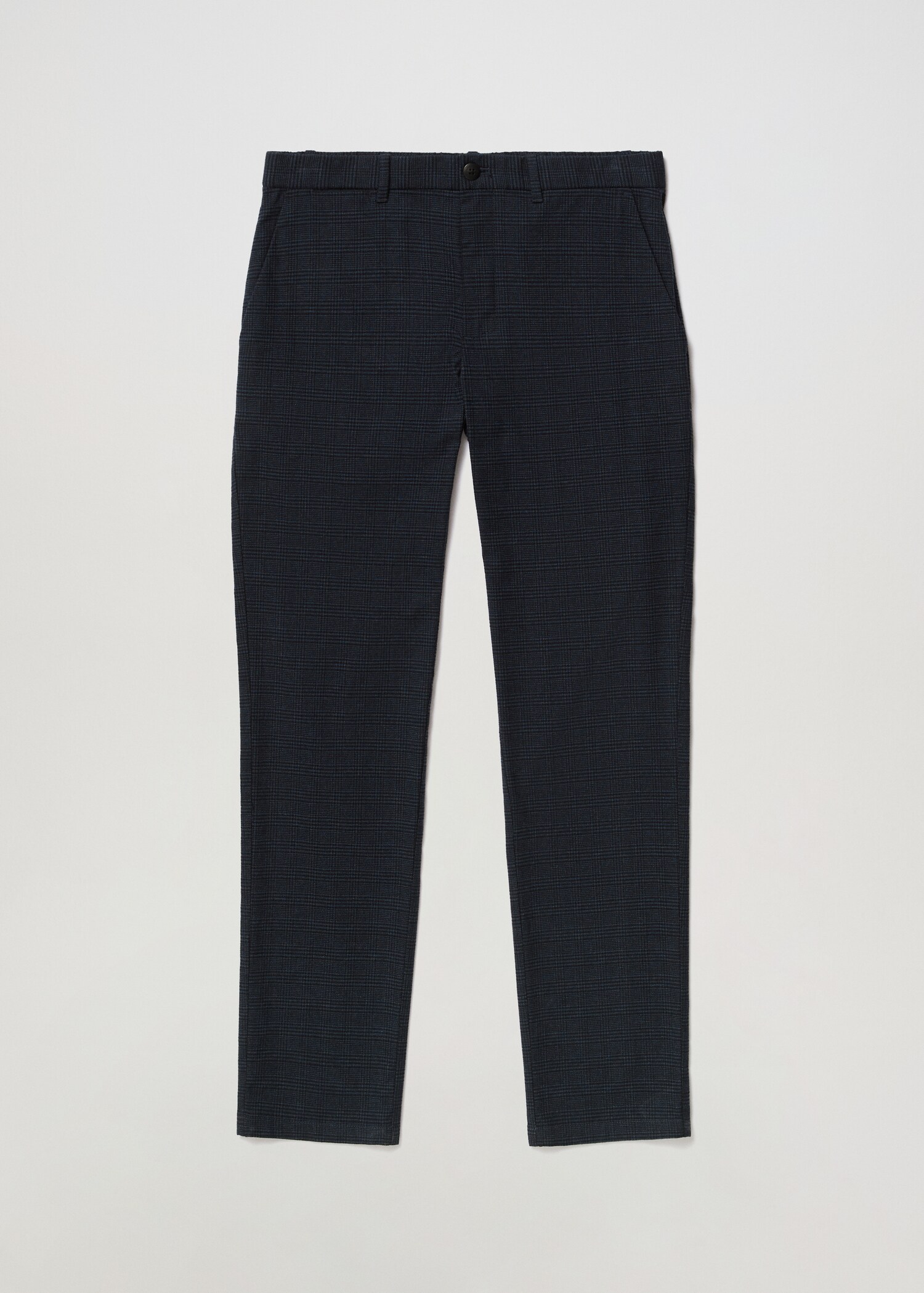 Pantalon slim fit à carreaux en coton - Détail de l'article 3