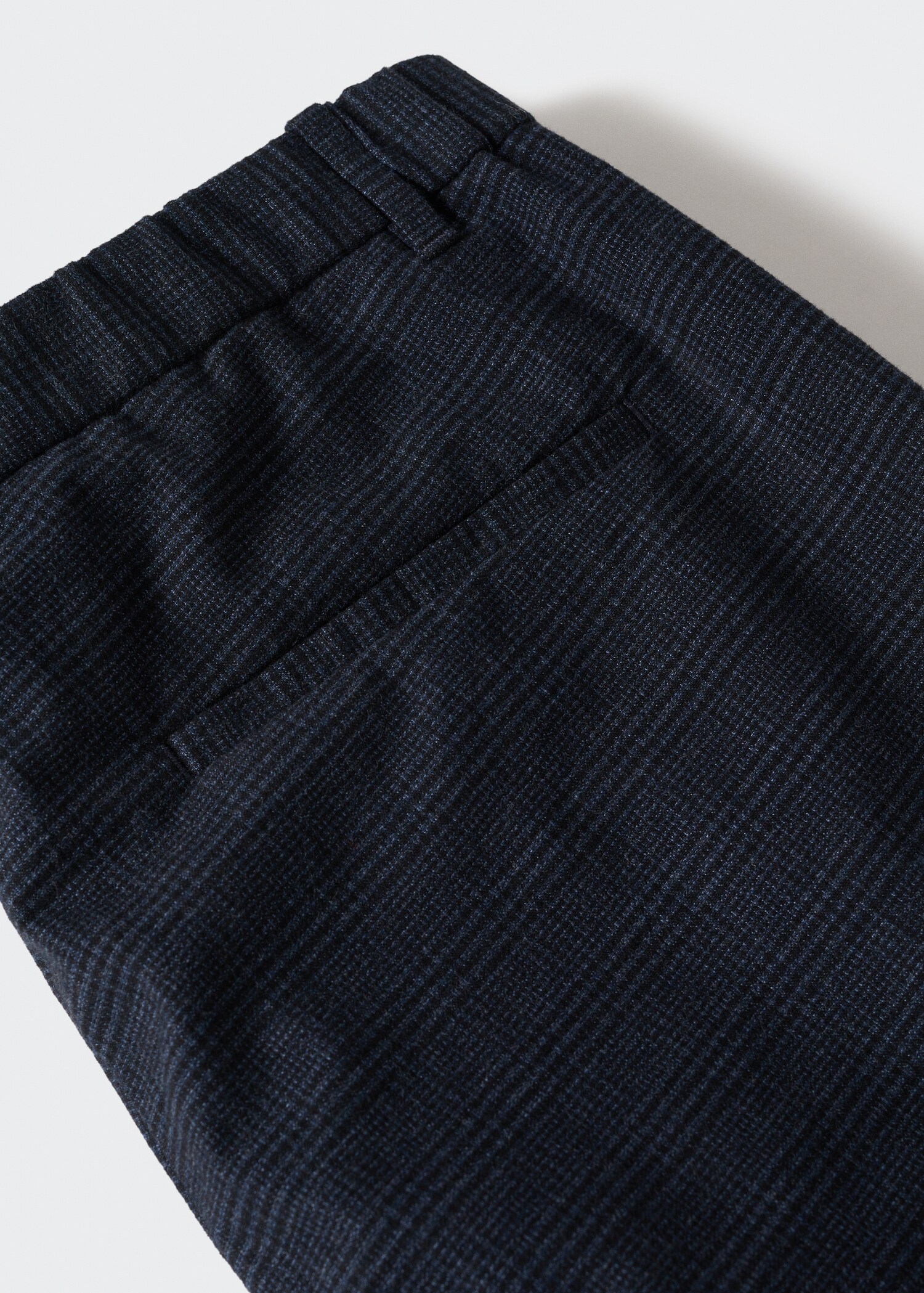 Pantalon slim fit à carreaux en coton - Détail de l'article 8