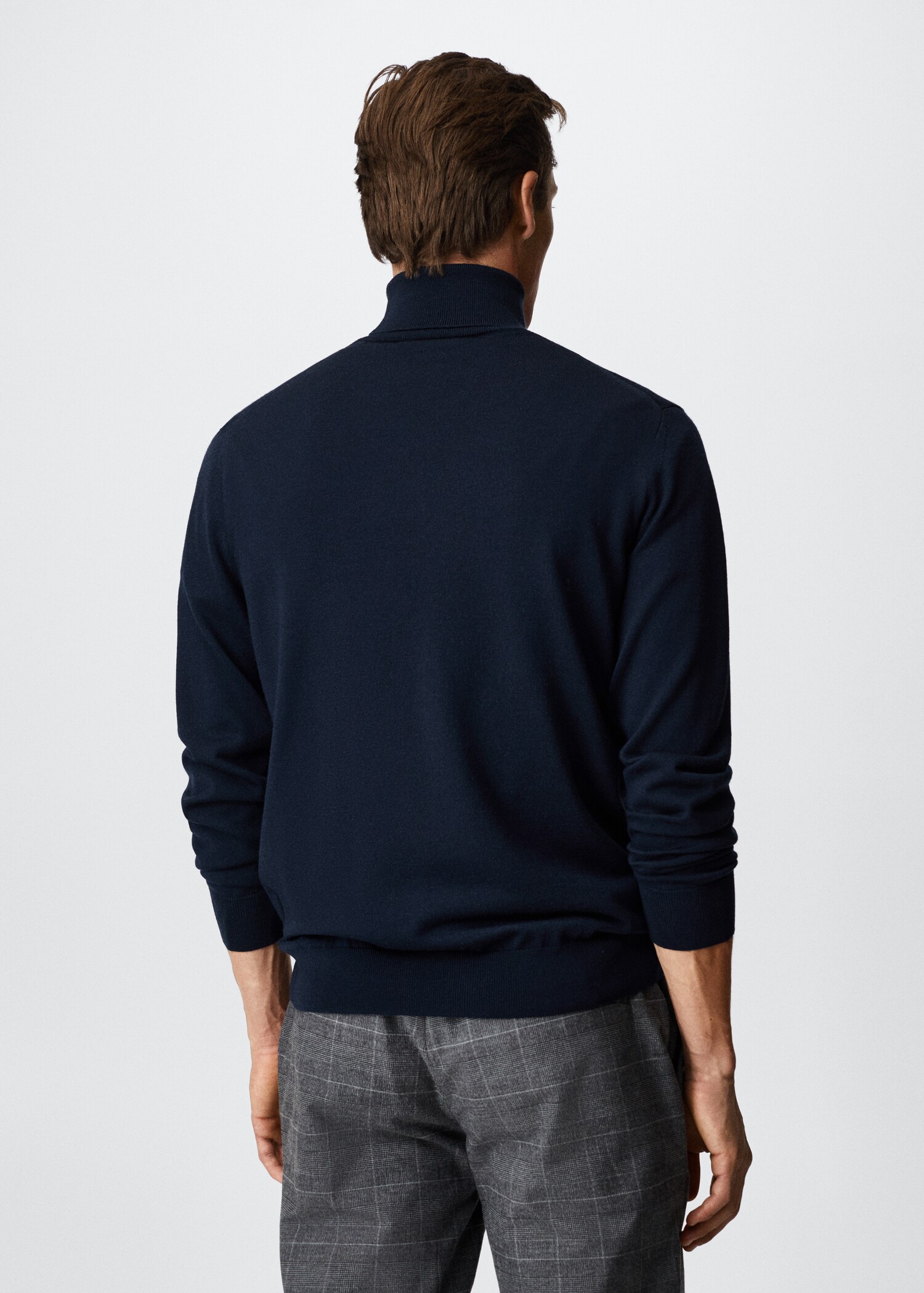 Turtleneck wool sweater - Reverse of the article