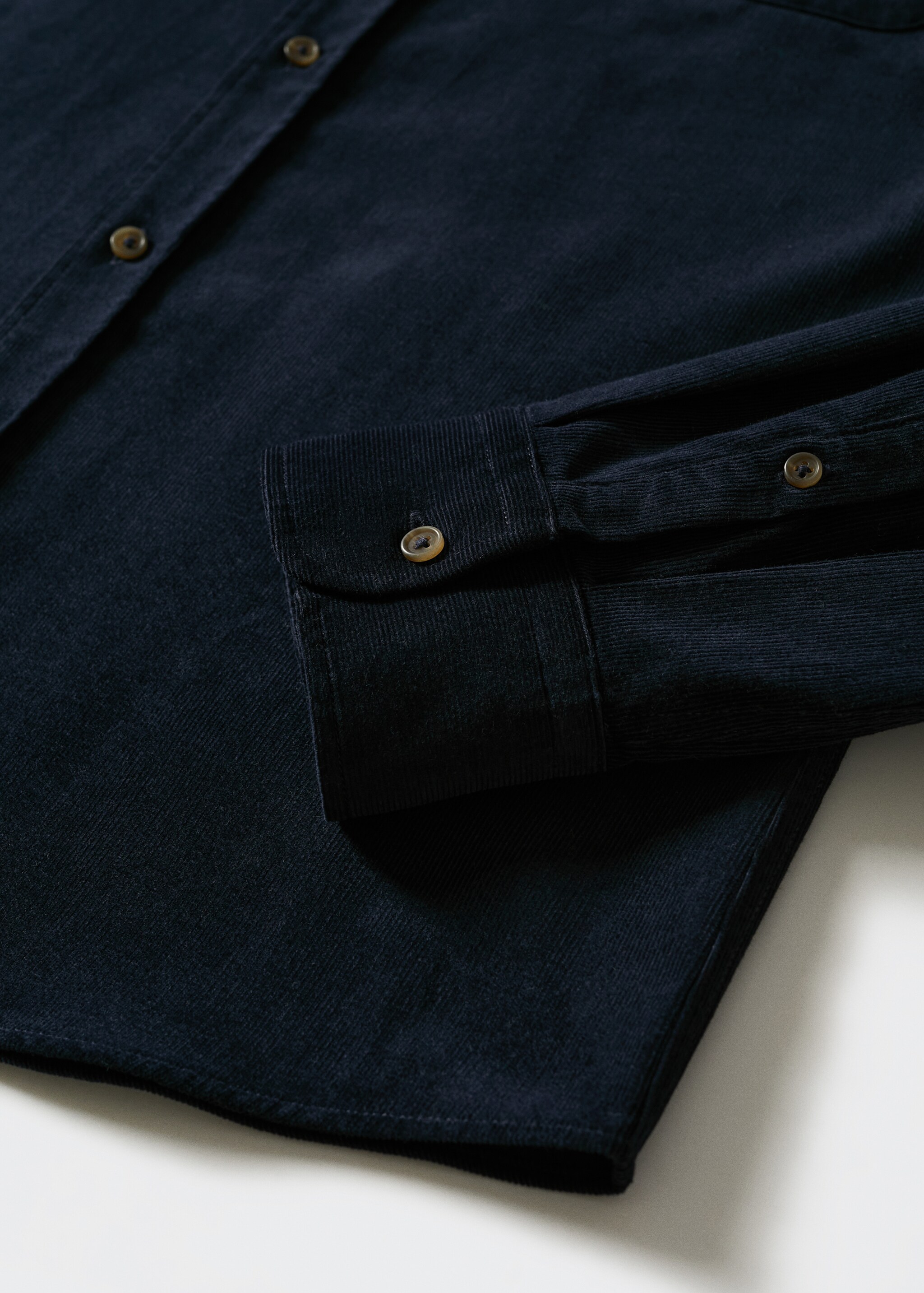 Regular fit micro corduroy shirt - Details of the article 8