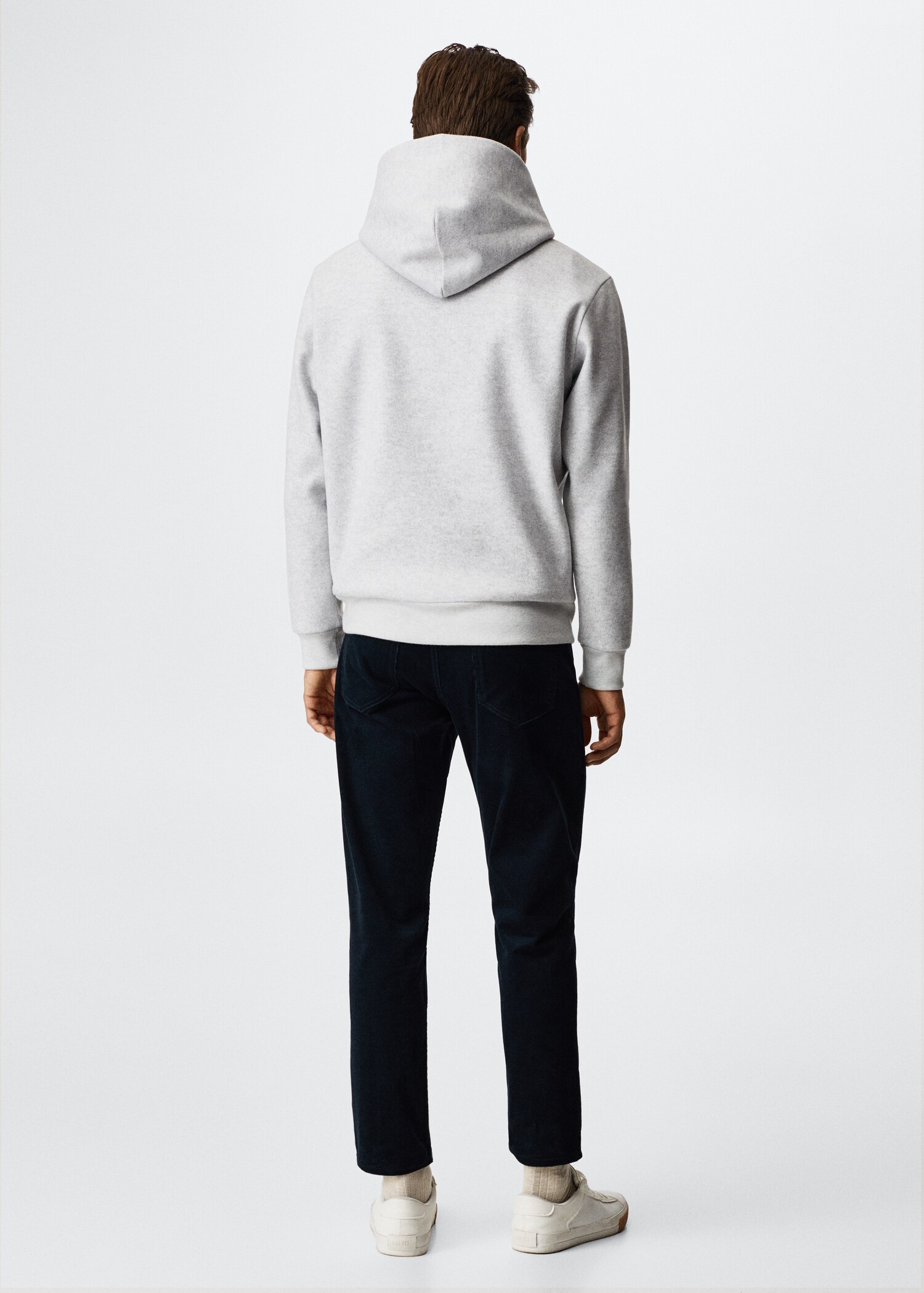 Sweat-shirt capuche texture - Verso de l’article