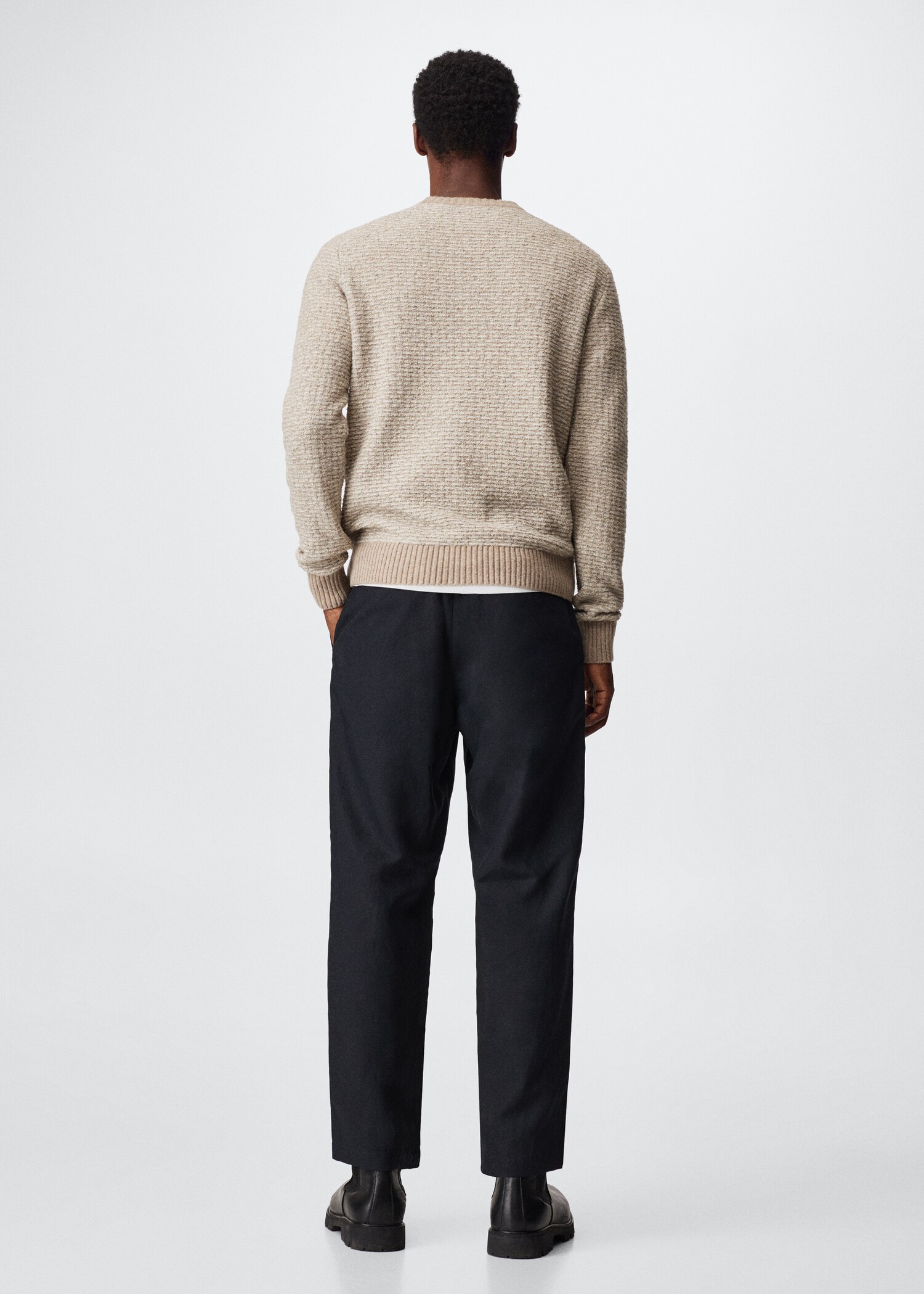 Textured wool-blend sweater - Reverse of the article