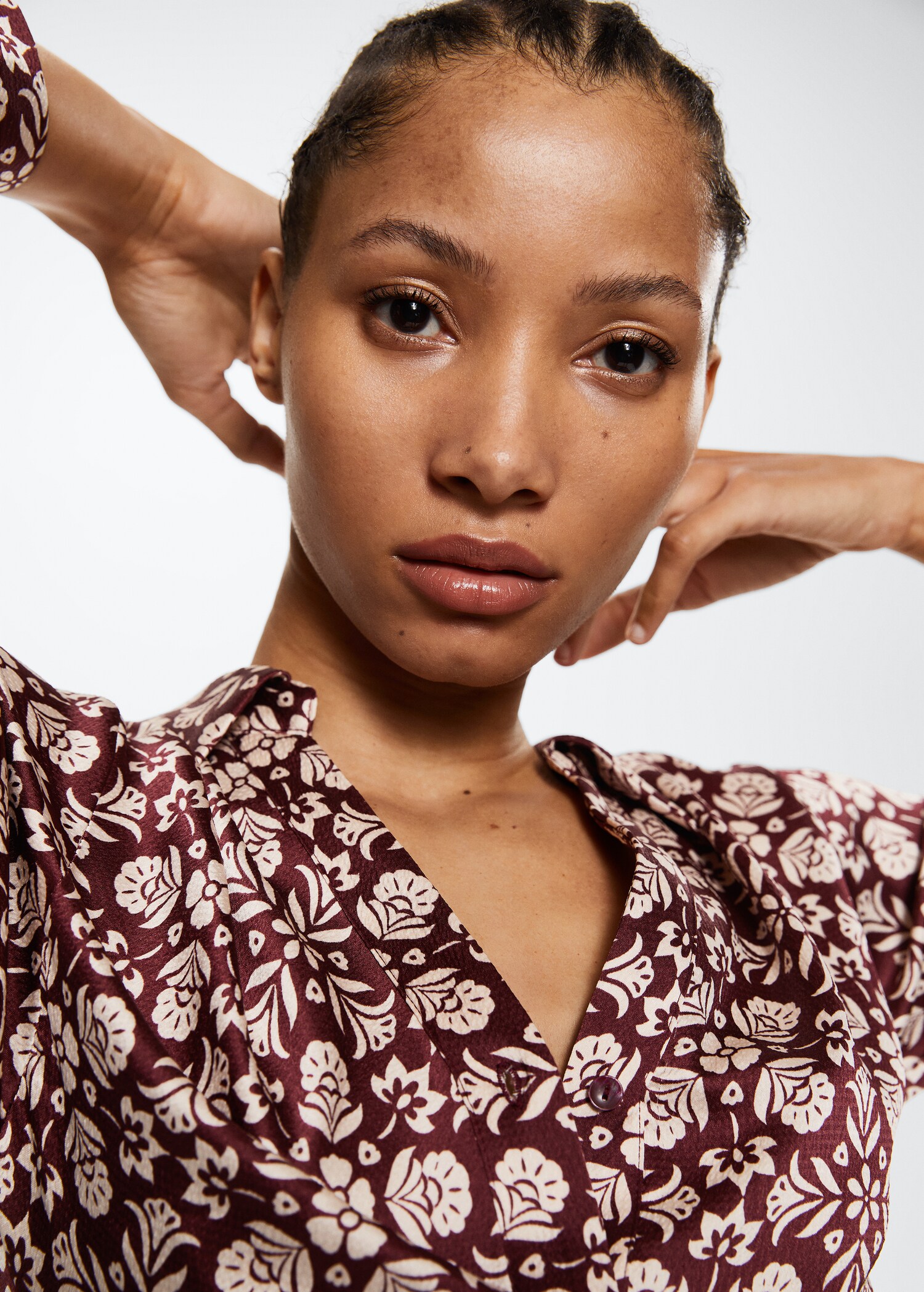 Flowy flower printed dress - Details of the article 1