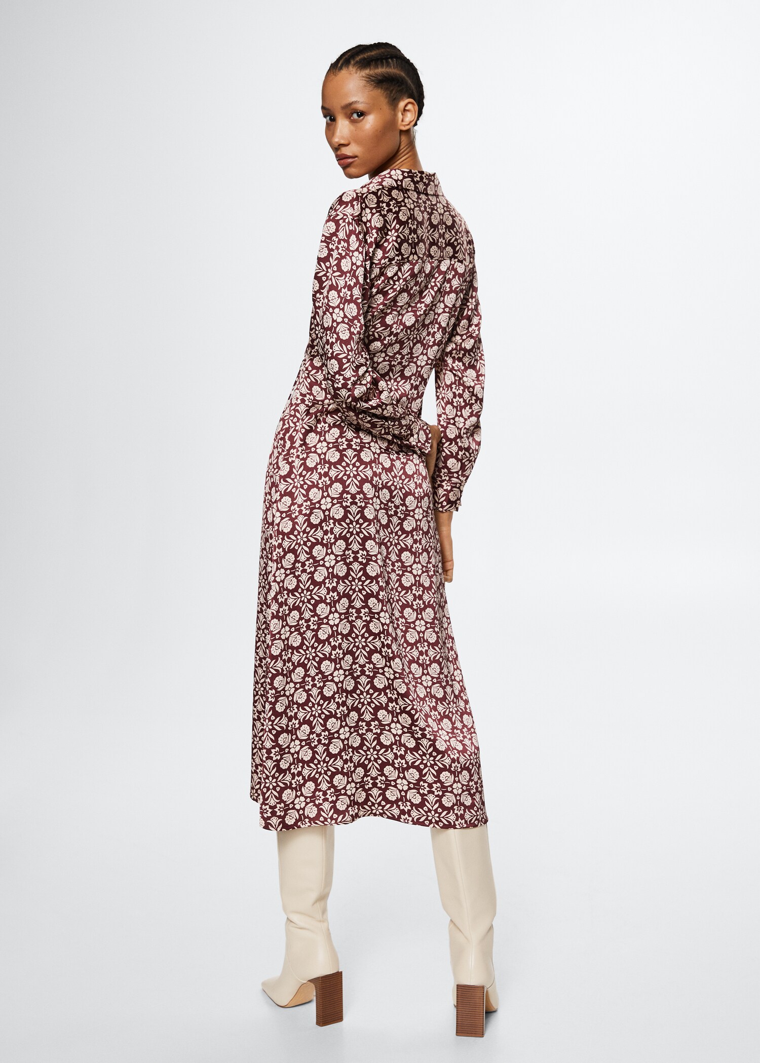 Flowy flower printed dress - Reverse of the article