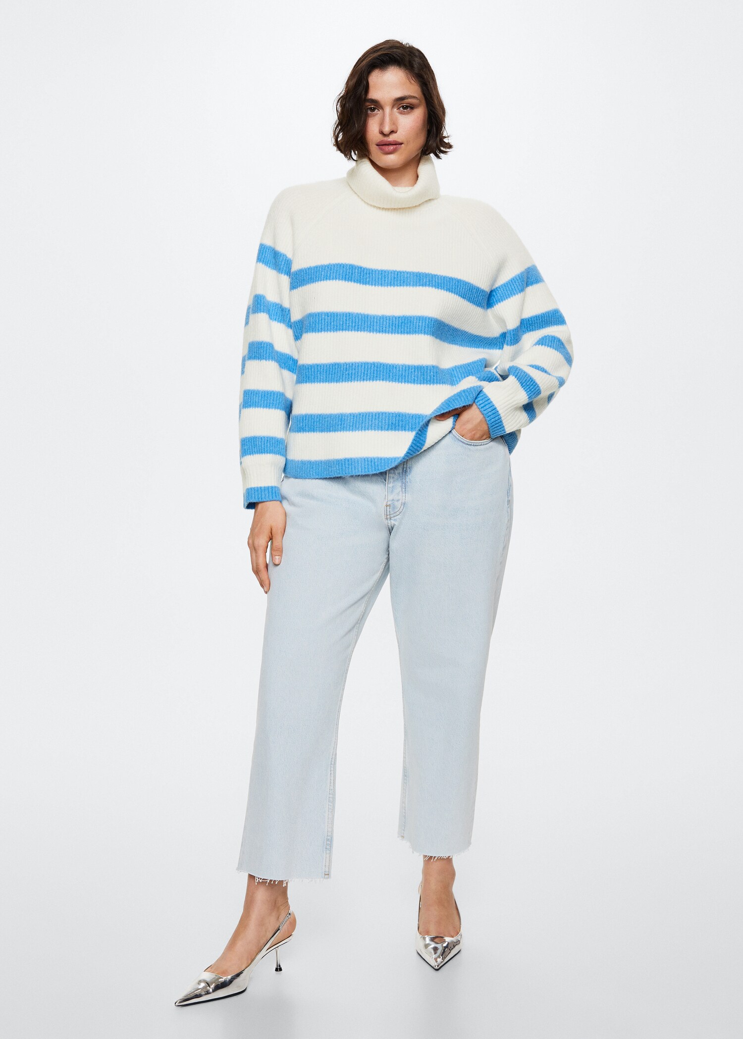 Gestreifter Rollkragenpullover - Detail des Artikels 3