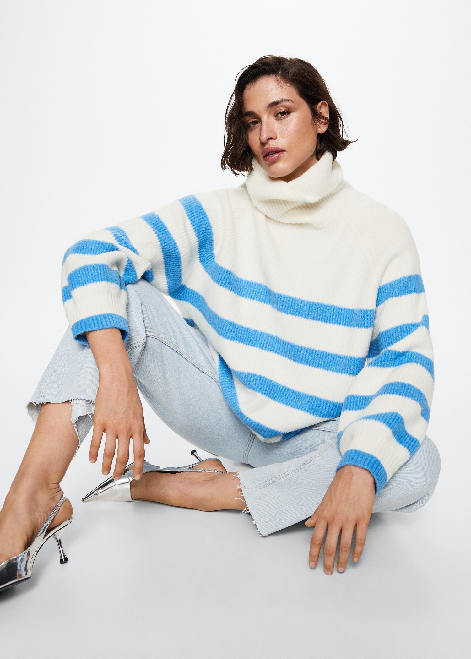 Gestreifter Rollkragenpullover - Detail des Artikels 5