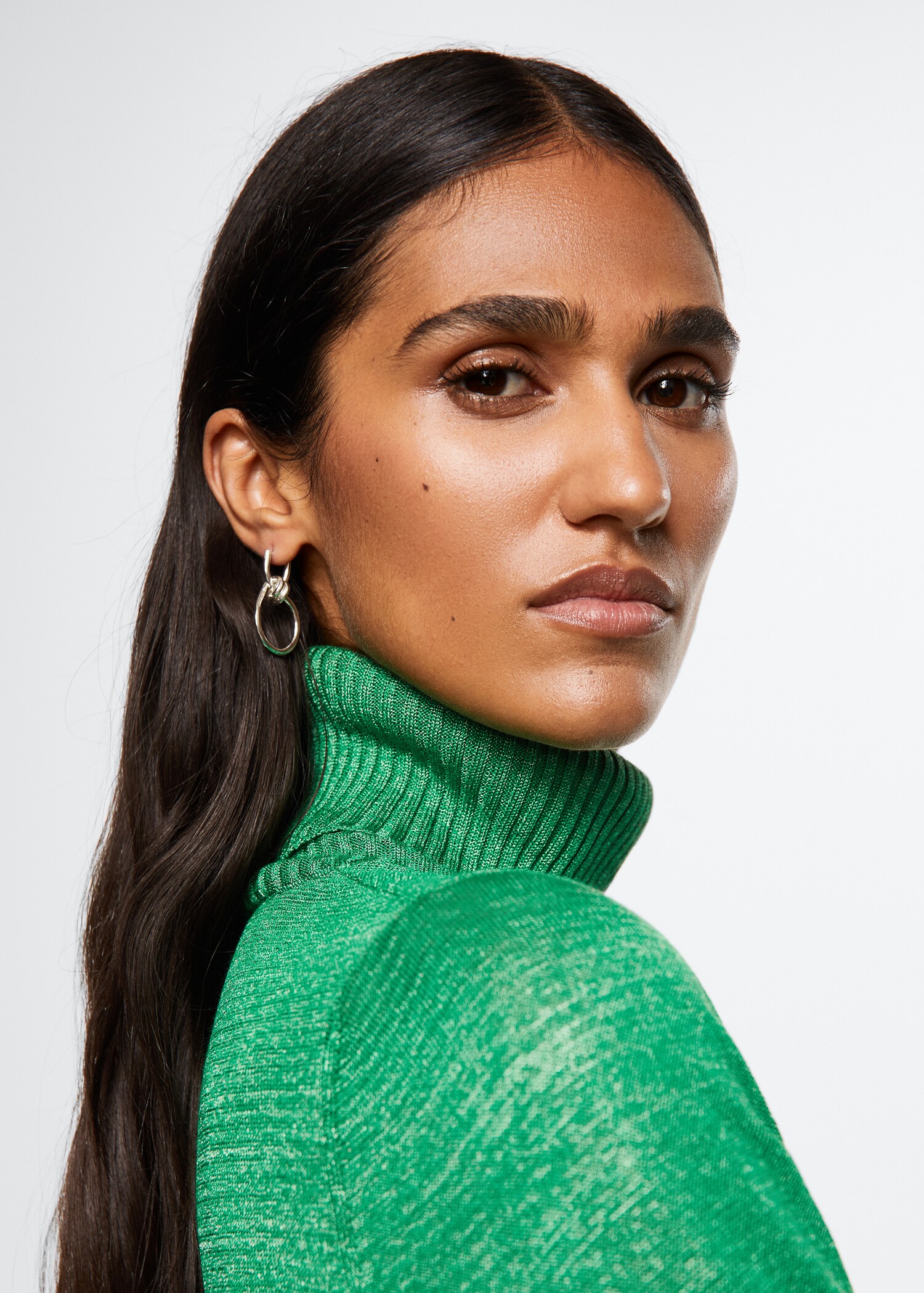 Turtleneck lurex sweater - Details of the article 1