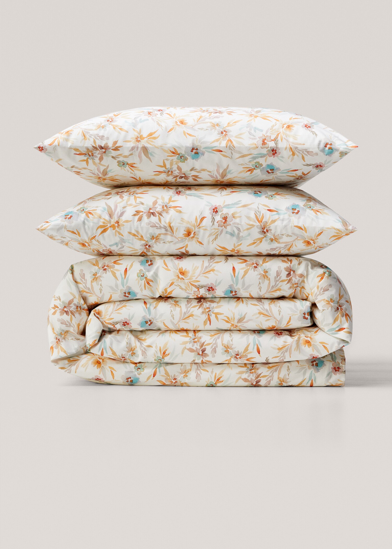 Floral print duvet cover 135cm bed - Article without model