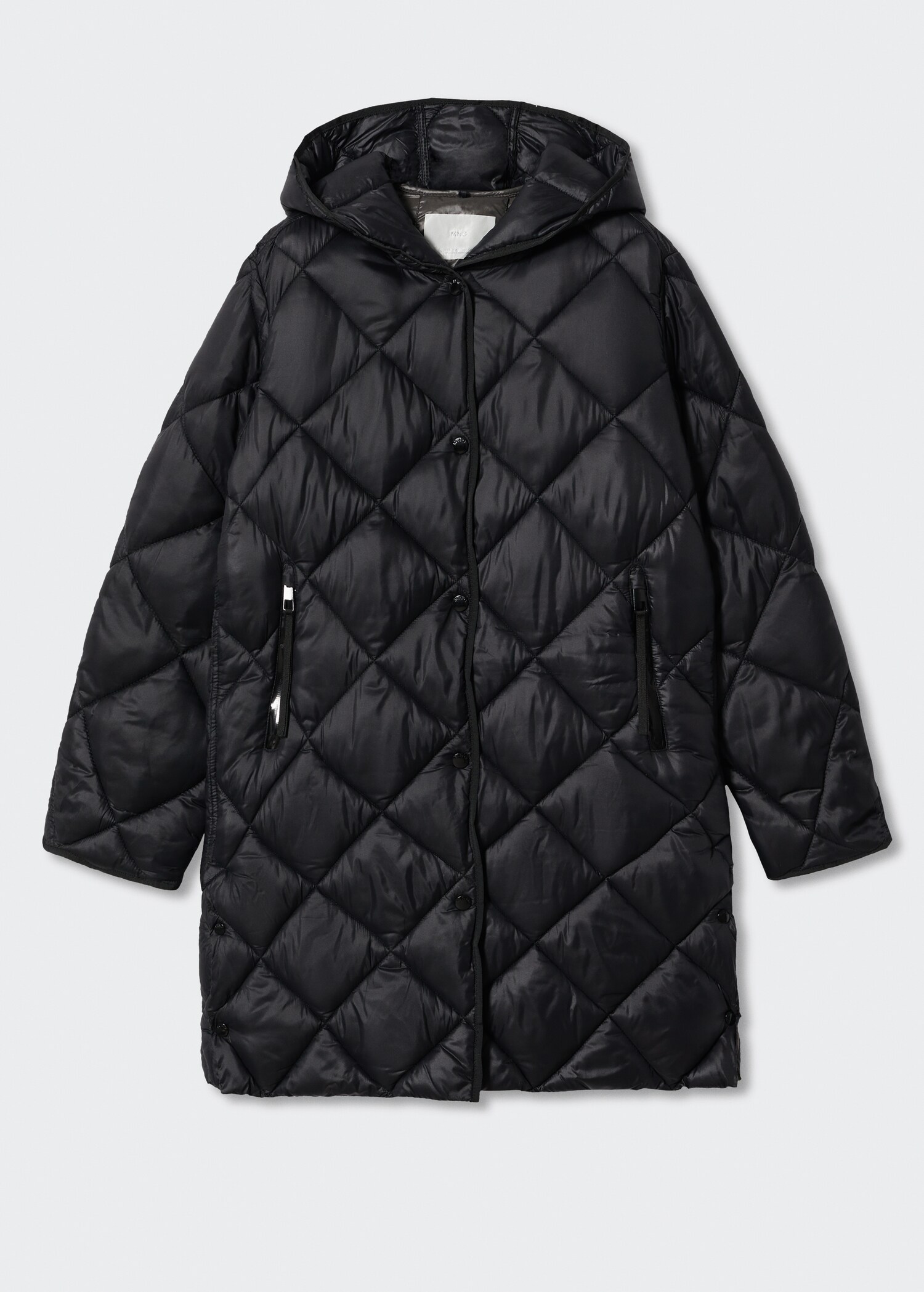 Hood quilted coat - Article without model