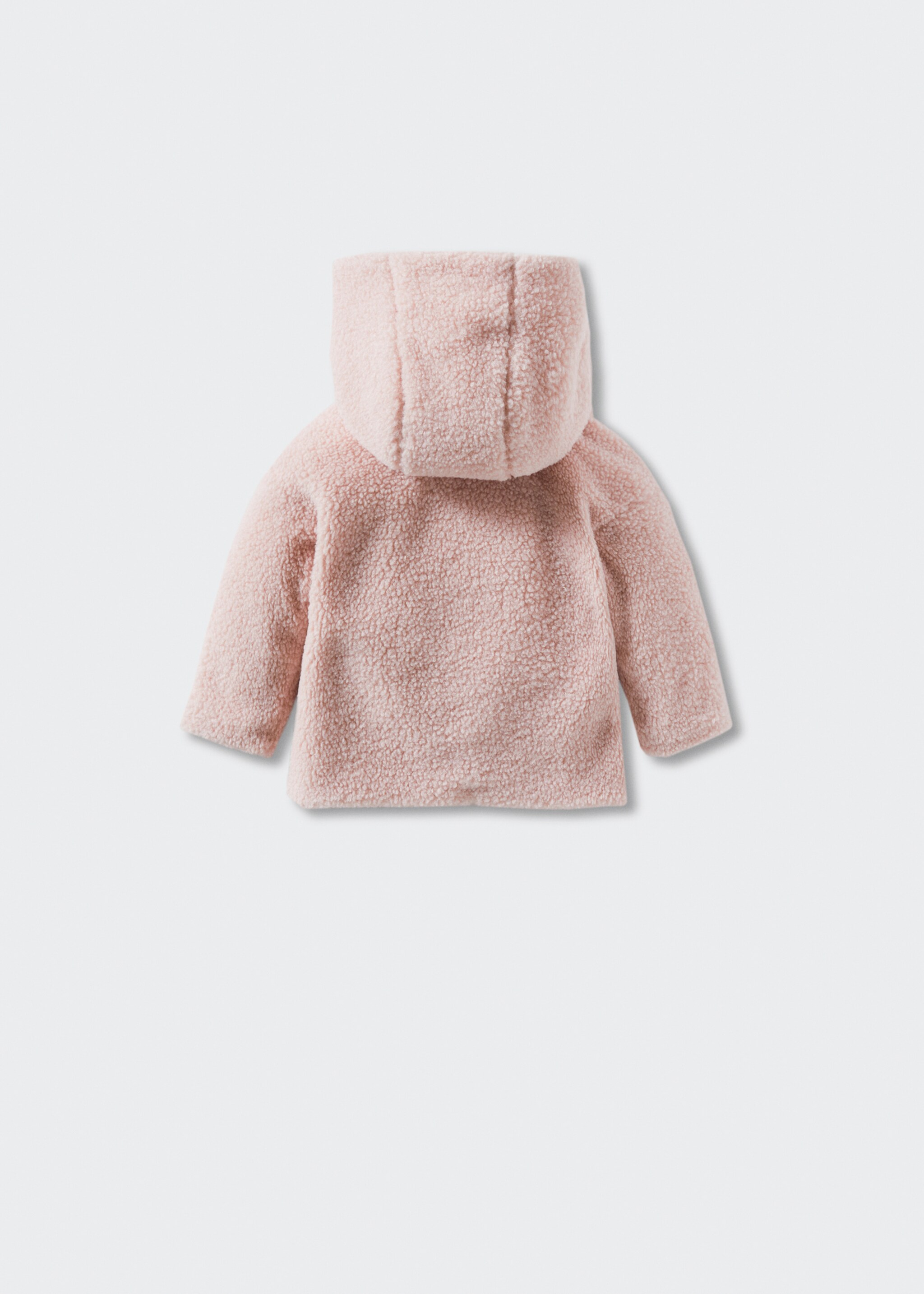 Shearling-effect hooded coat - Reverse of the article