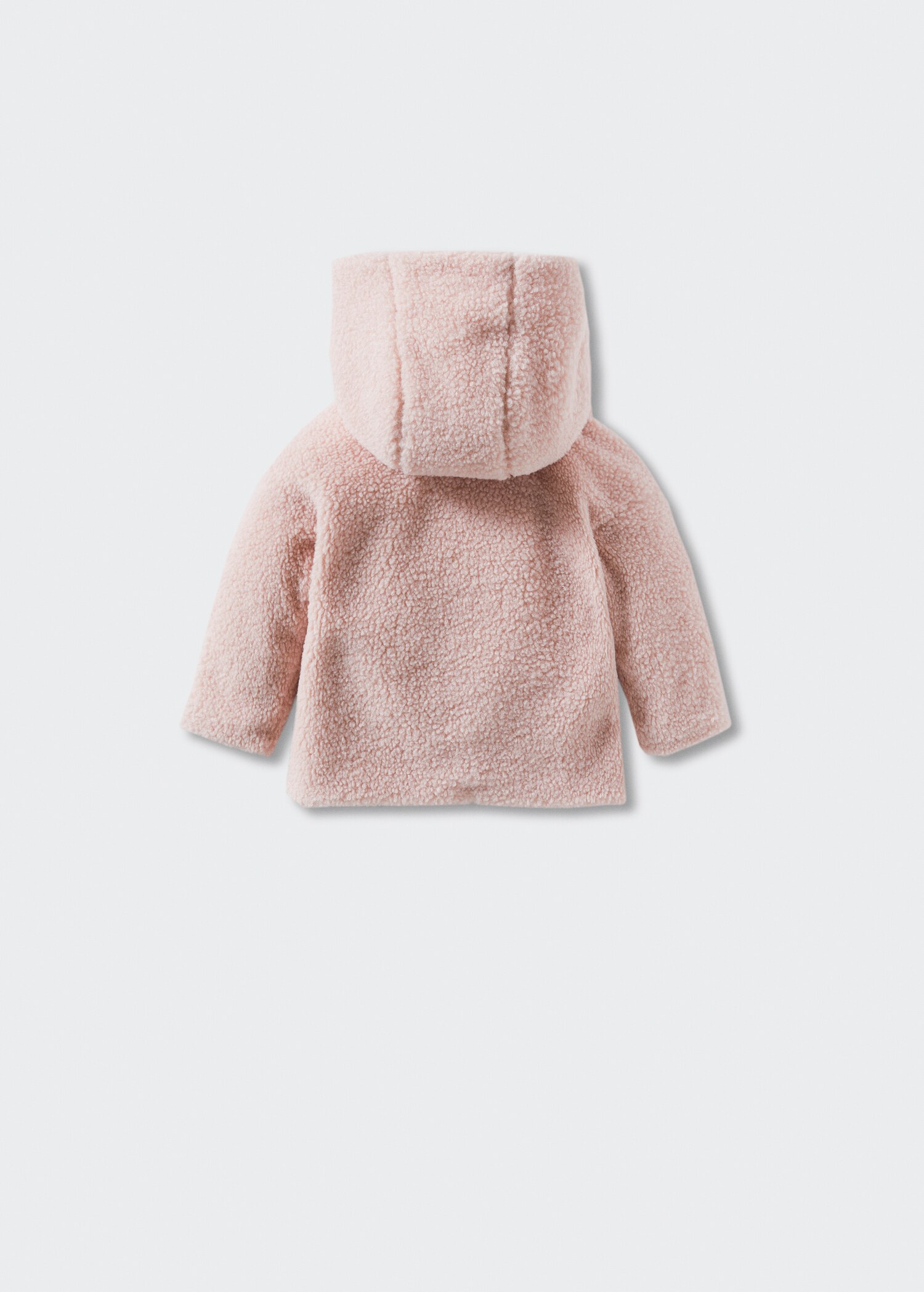 Shearling-effect hooded coat - Reverse of the article