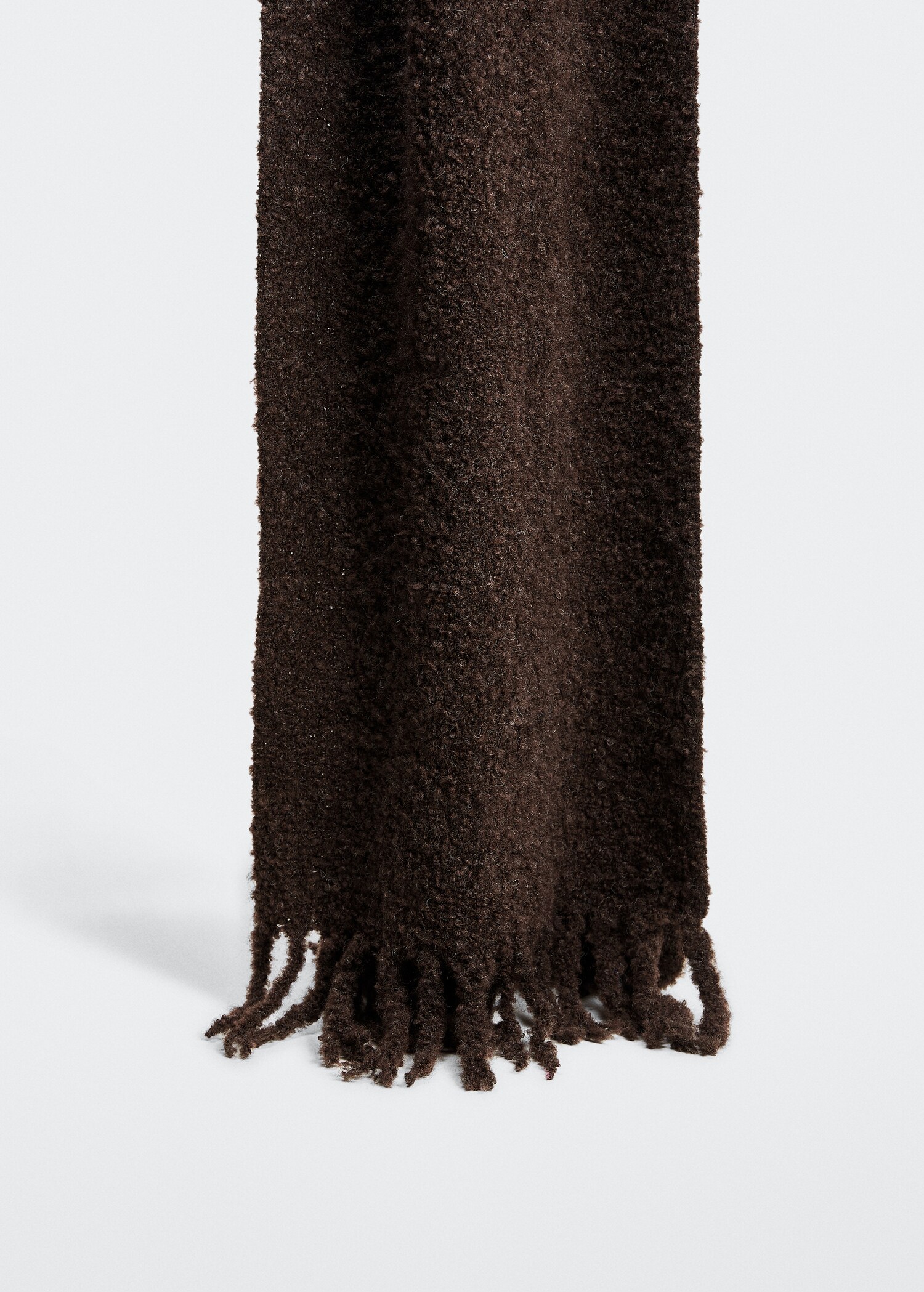 Curly knitted scarf - Medium plane