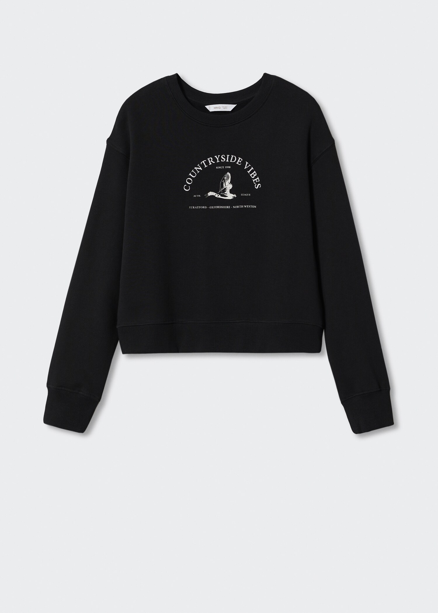 Message cotton sweatshirt - Article without model