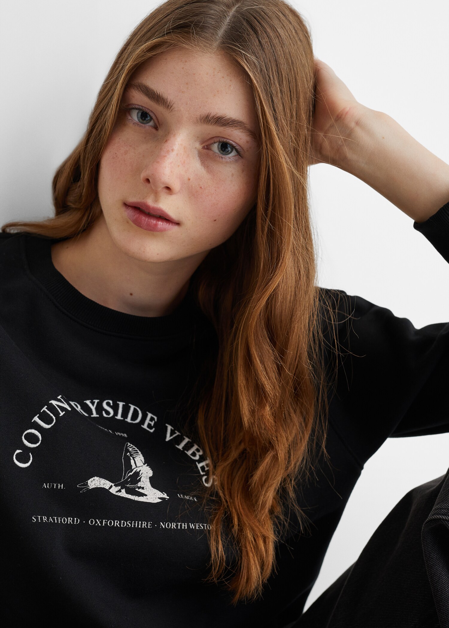 Message cotton sweatshirt - Details of the article 1