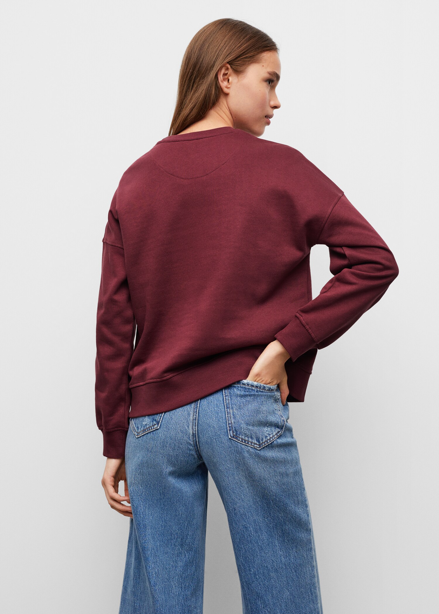 Bluza bawełniana z teksturą - Tylna strona artykułu