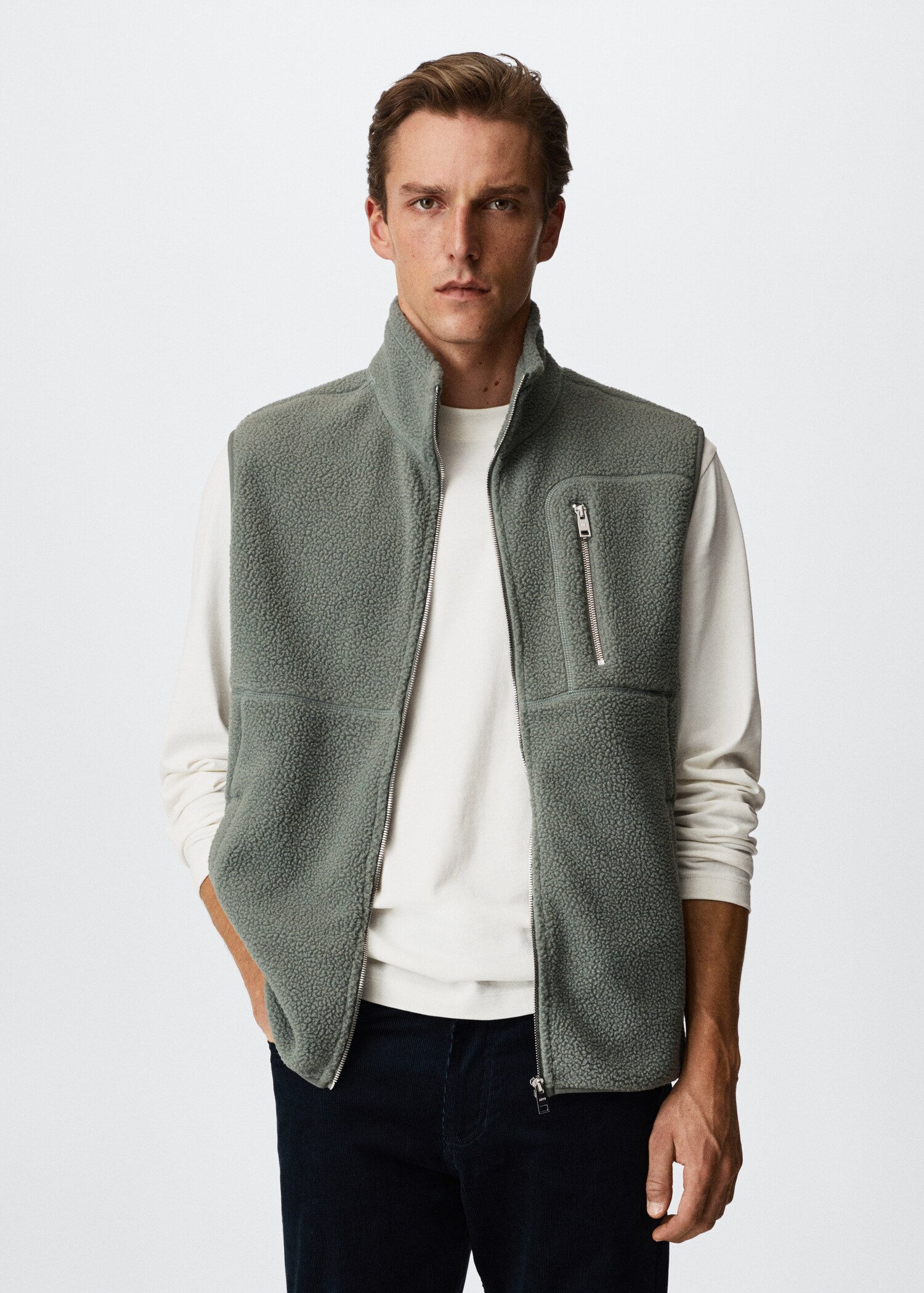Gilet imitation mouton - Plan moyen