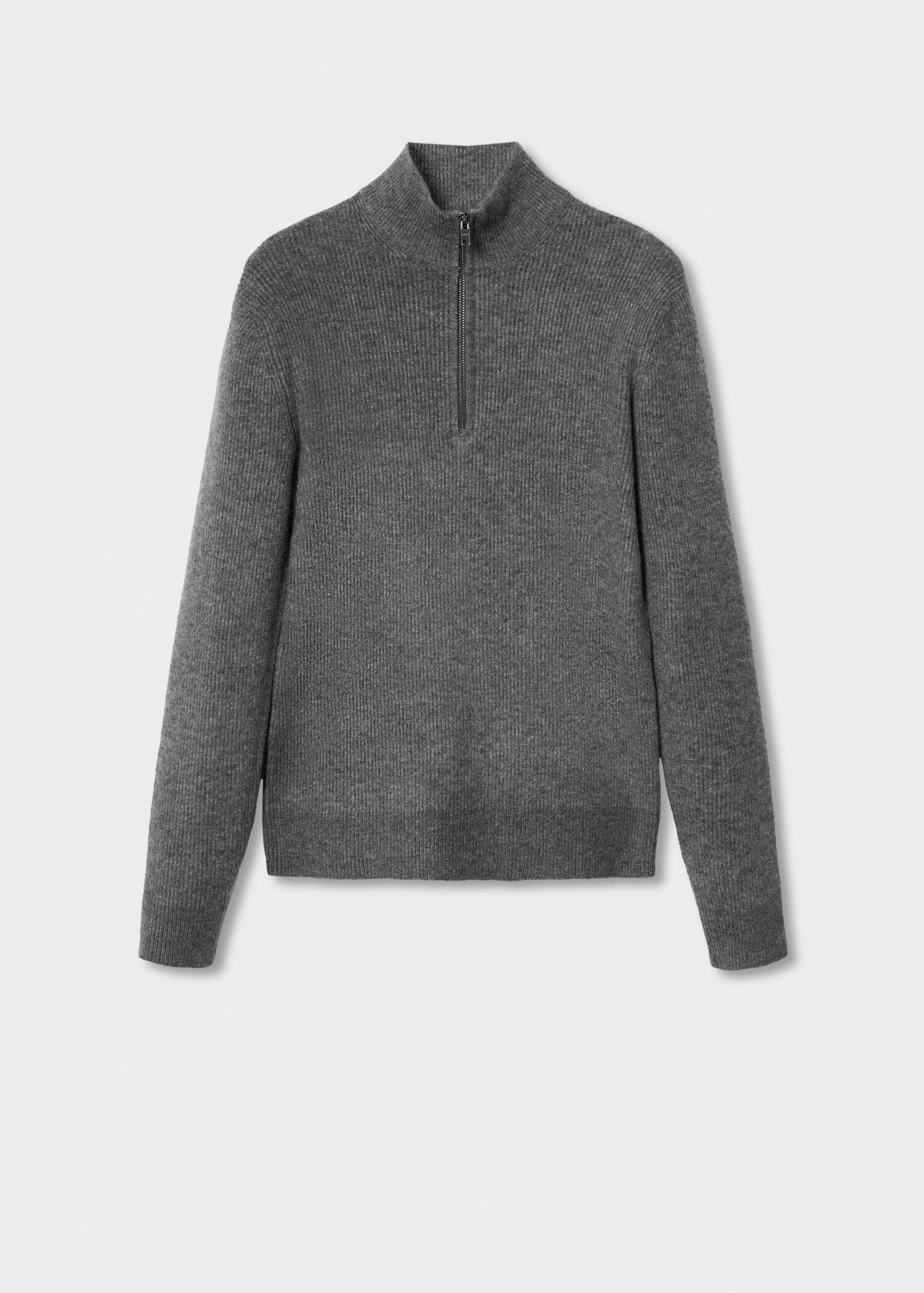 Zipped high collar sweater - Article without model
