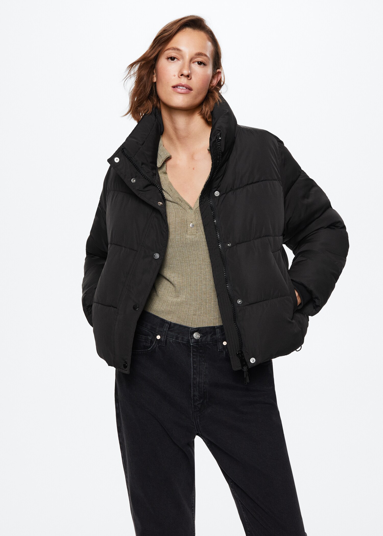 Anorak acolchado ajustable - Plano medio