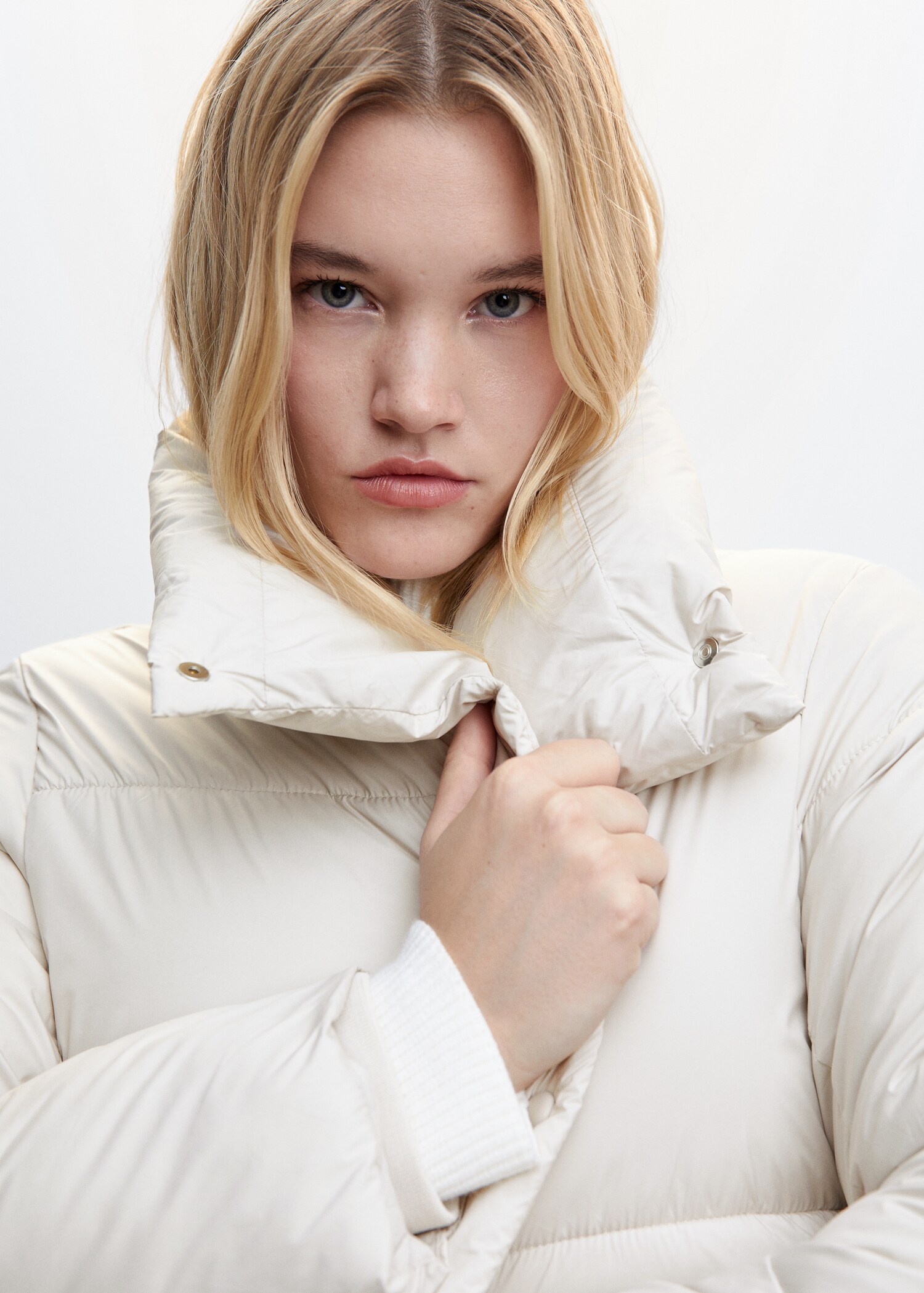 Belt quilted coat - Details of the article 4