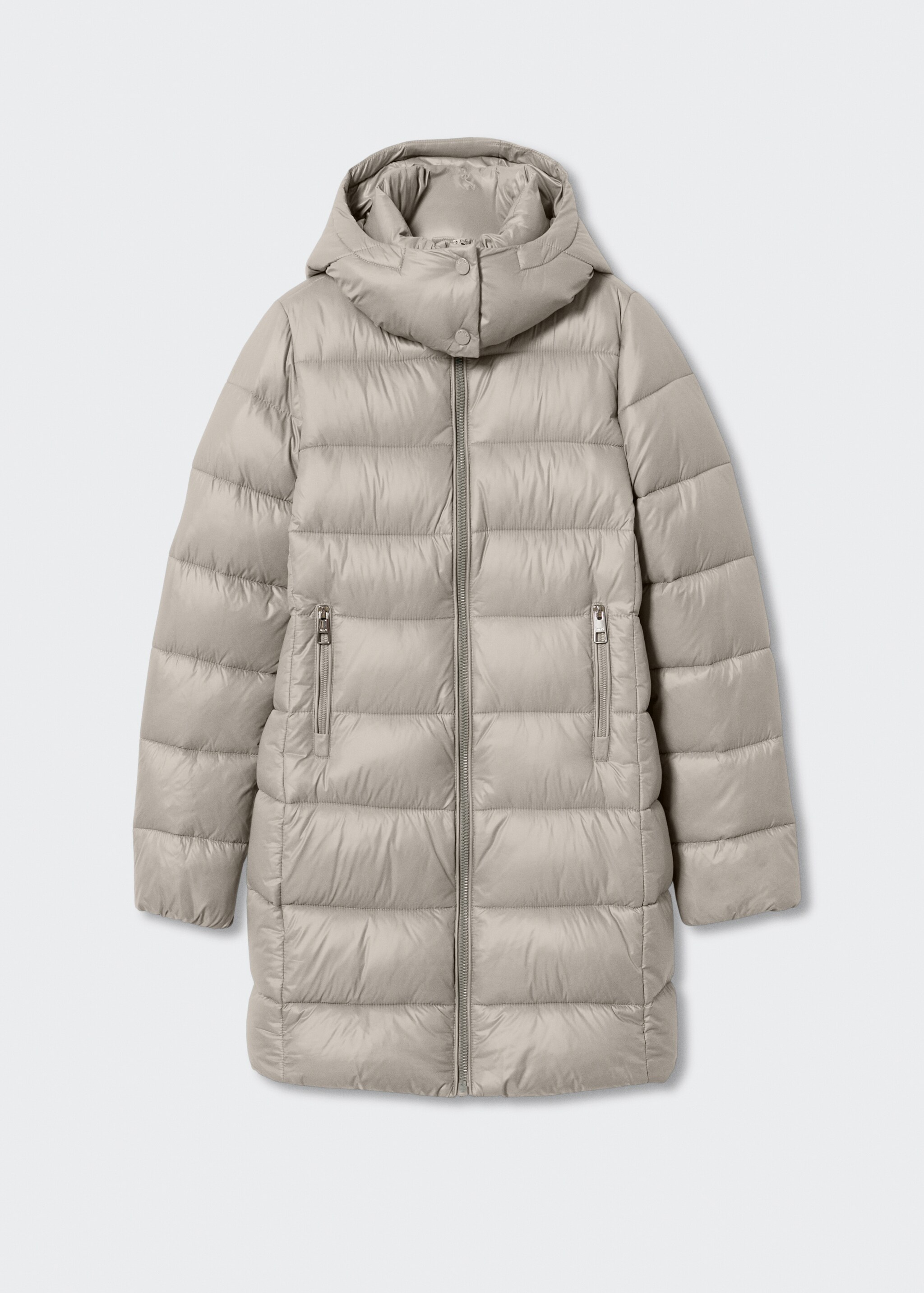 Hood quilted coat - Article without model