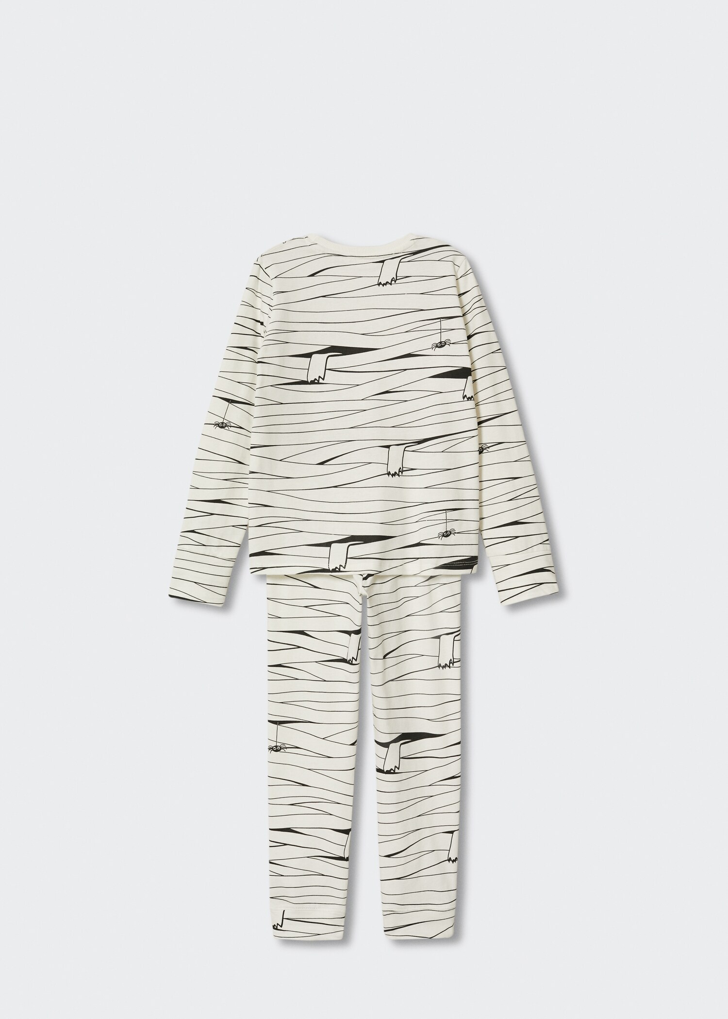 Halloween Mummy pyjamas - Reverse of the article