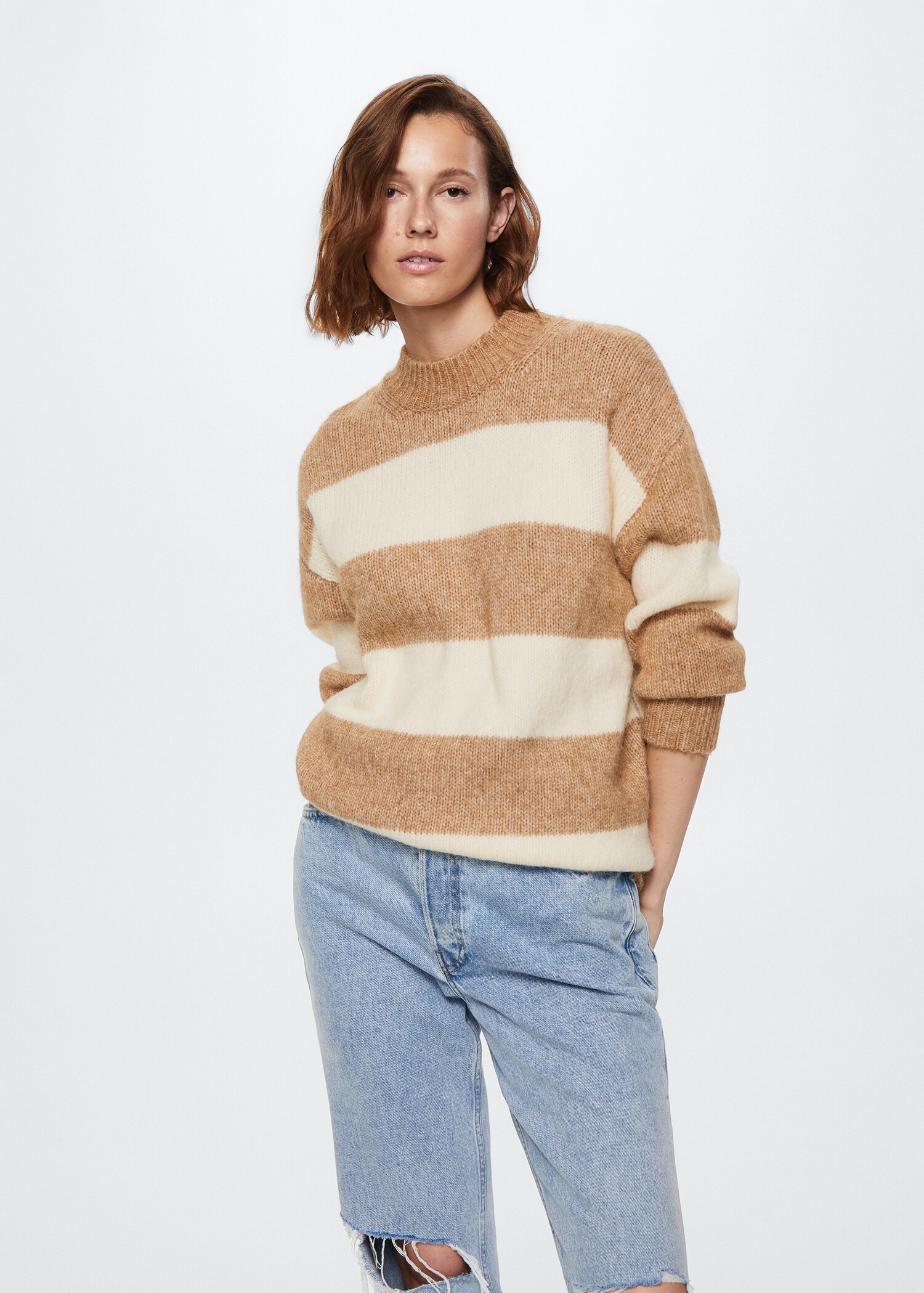 Oversized striped sweater - Medium plane
