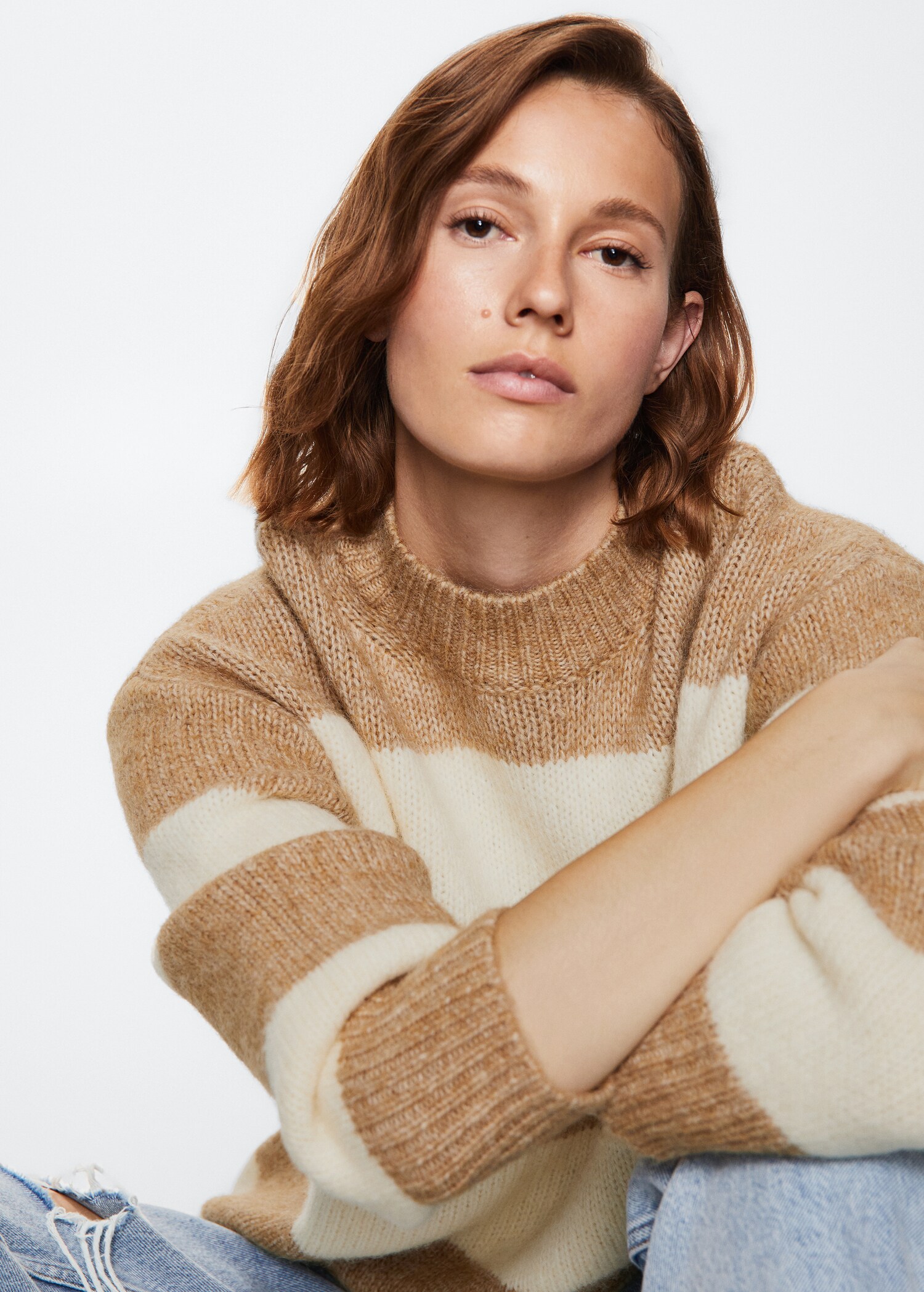 Oversized striped sweater - Details of the article 1