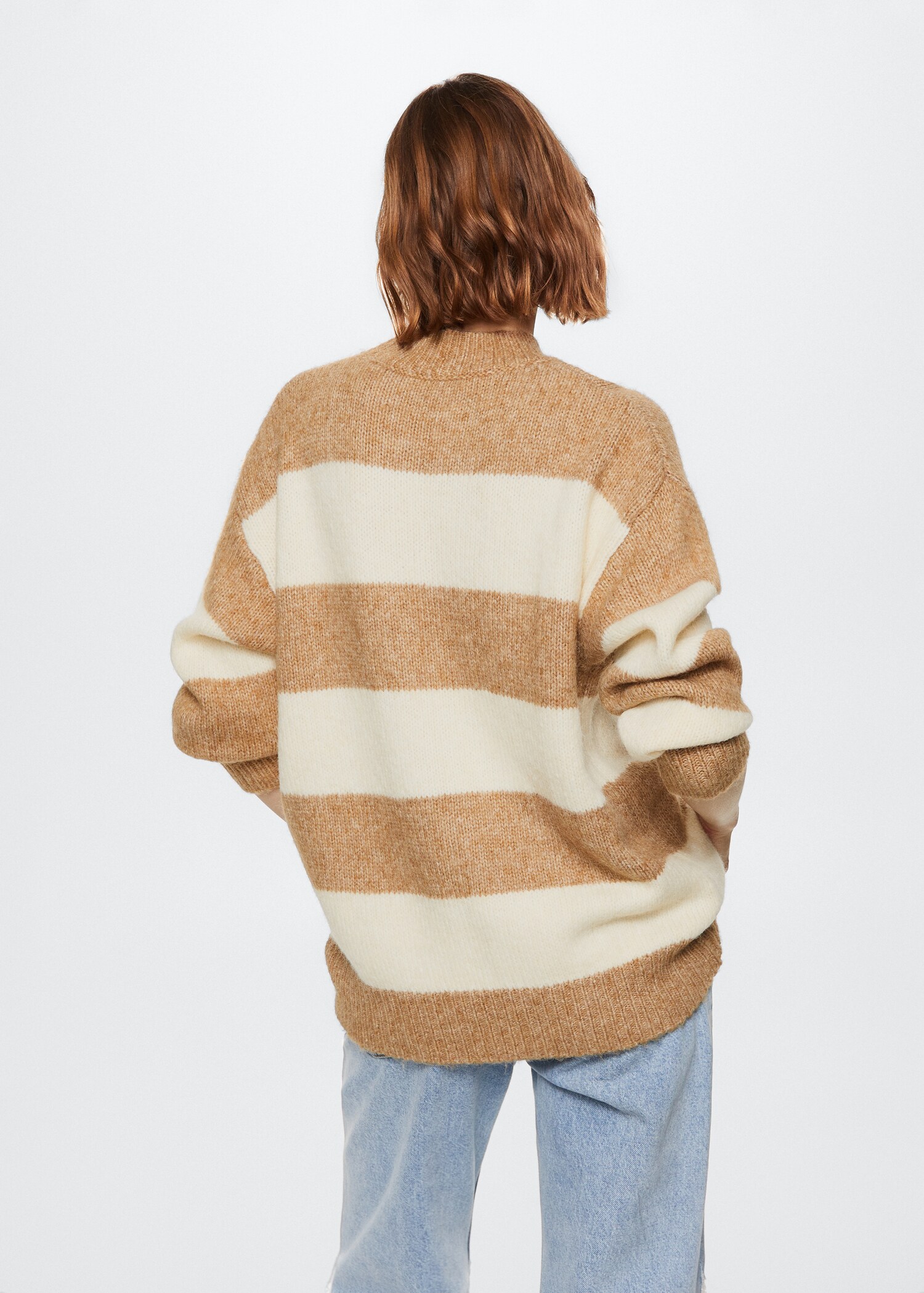 Oversized striped sweater - Reverse of the article