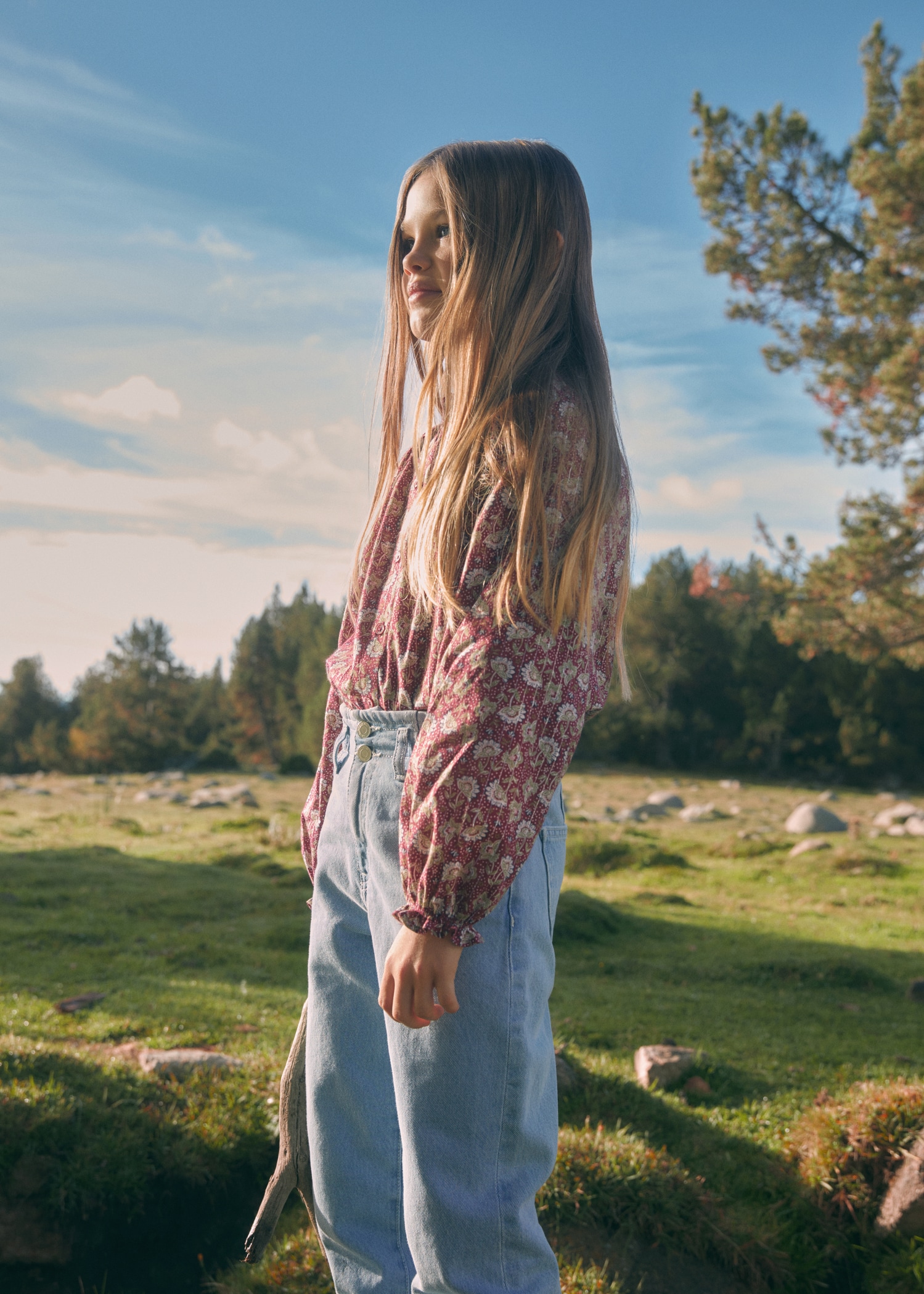 Floral cotton blouse - Details of the article 5