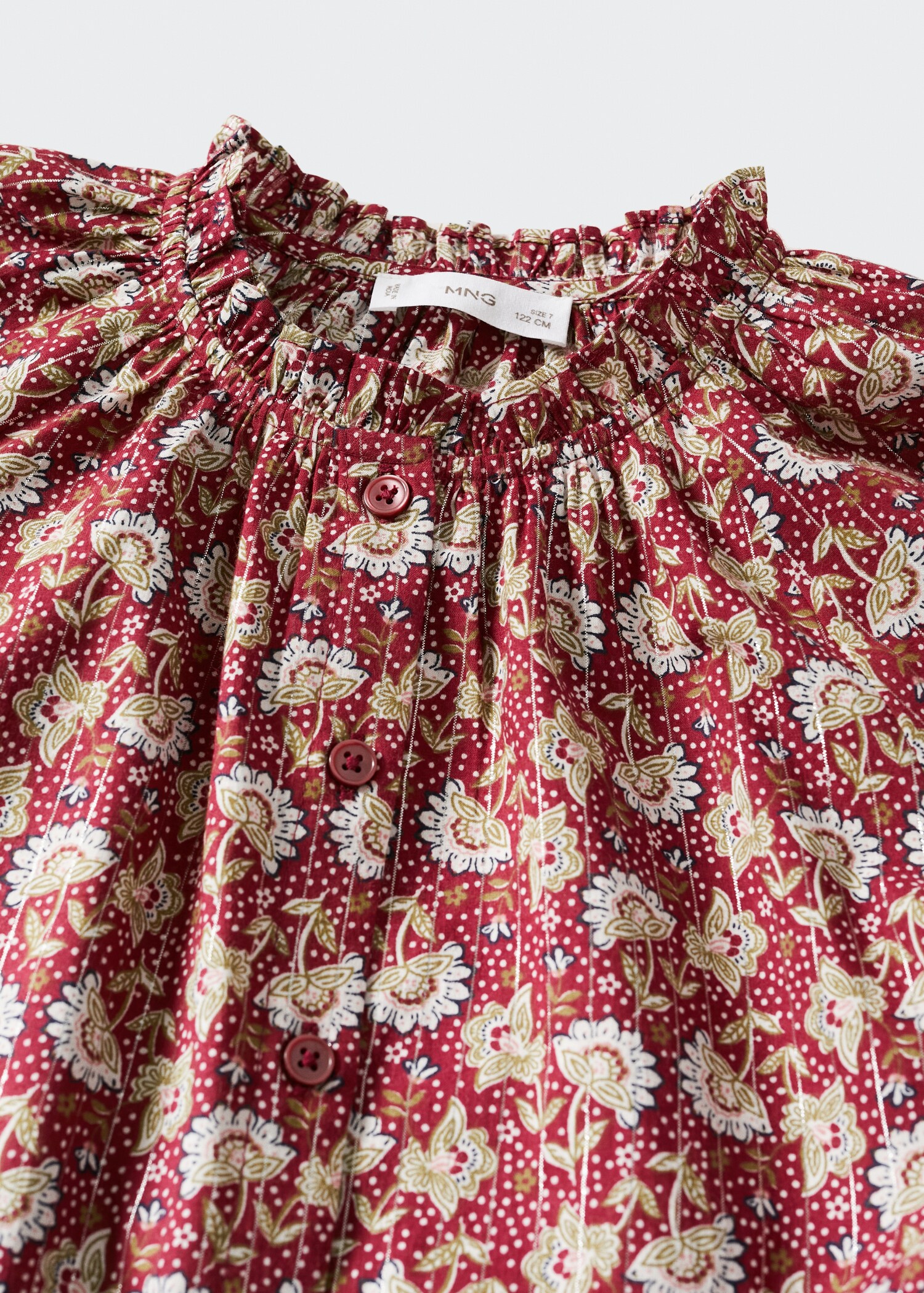 Floral cotton blouse - Details of the article 8
