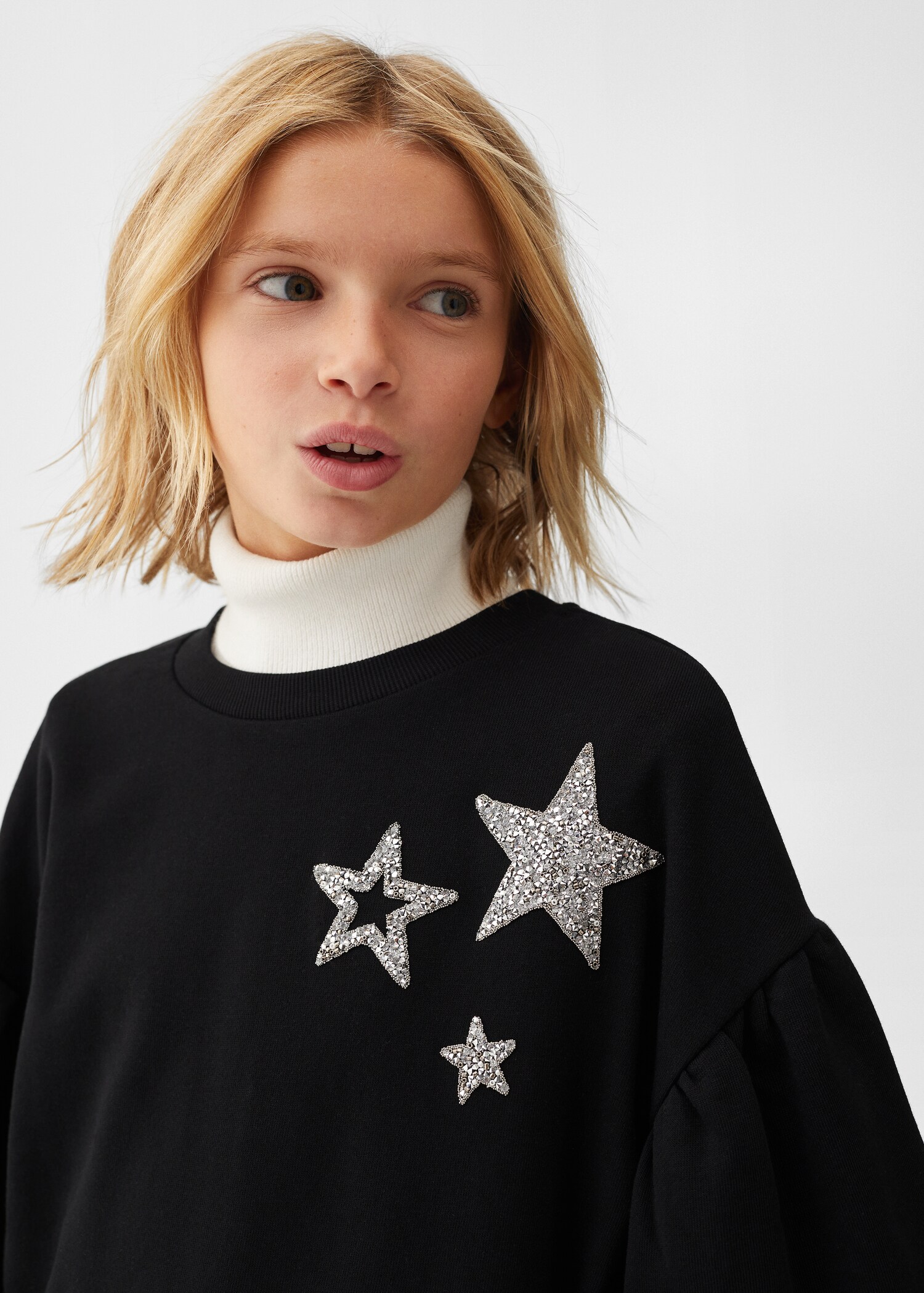 Sweat-shirt étoiles paillettes - Détail de l'article 1