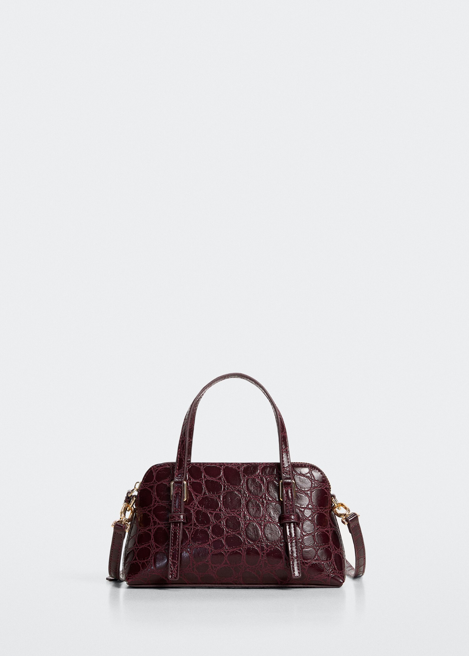 Croc-effect shoulder bag - Article without model