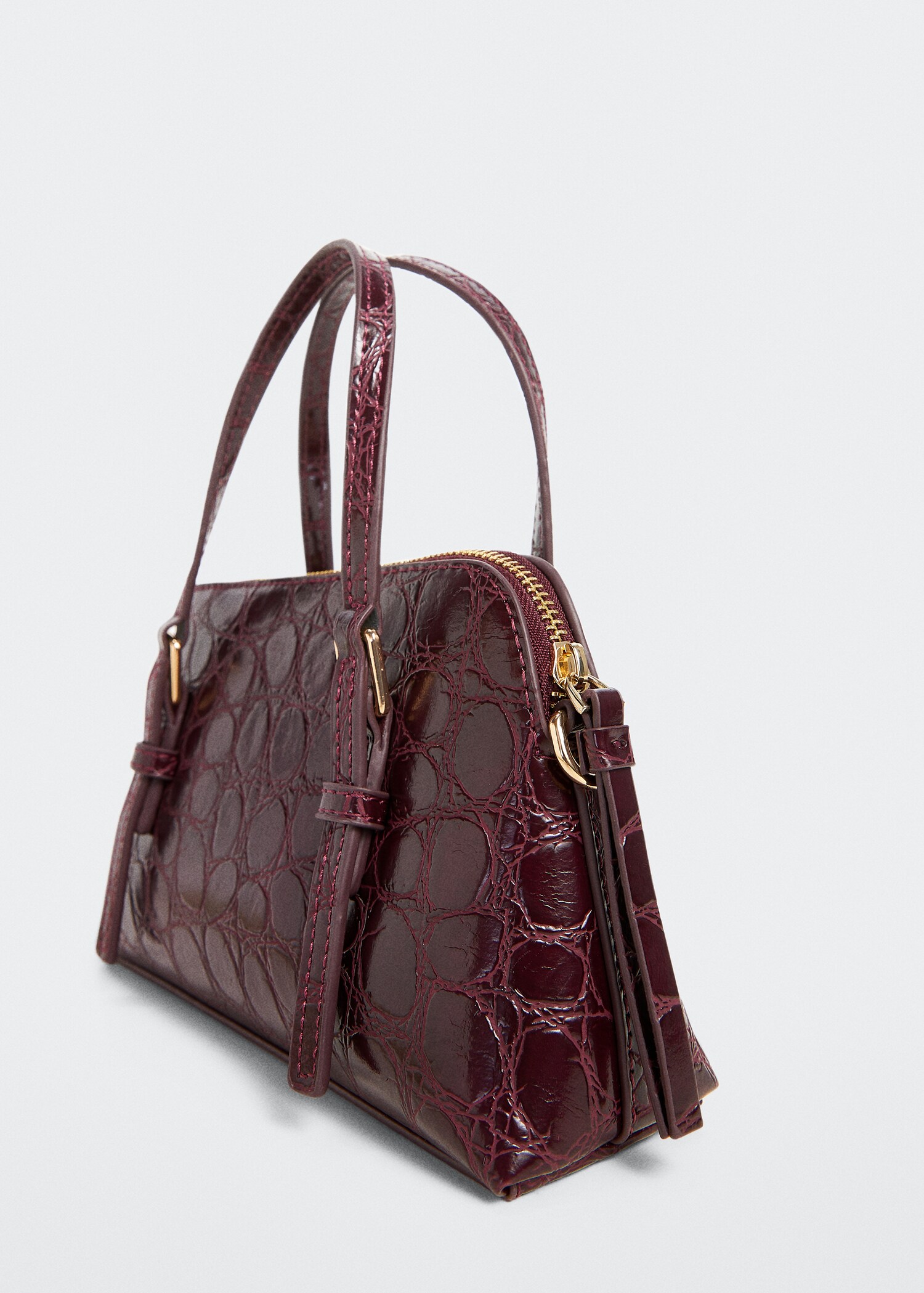 Croc-effect shoulder bag - Details of the article 1