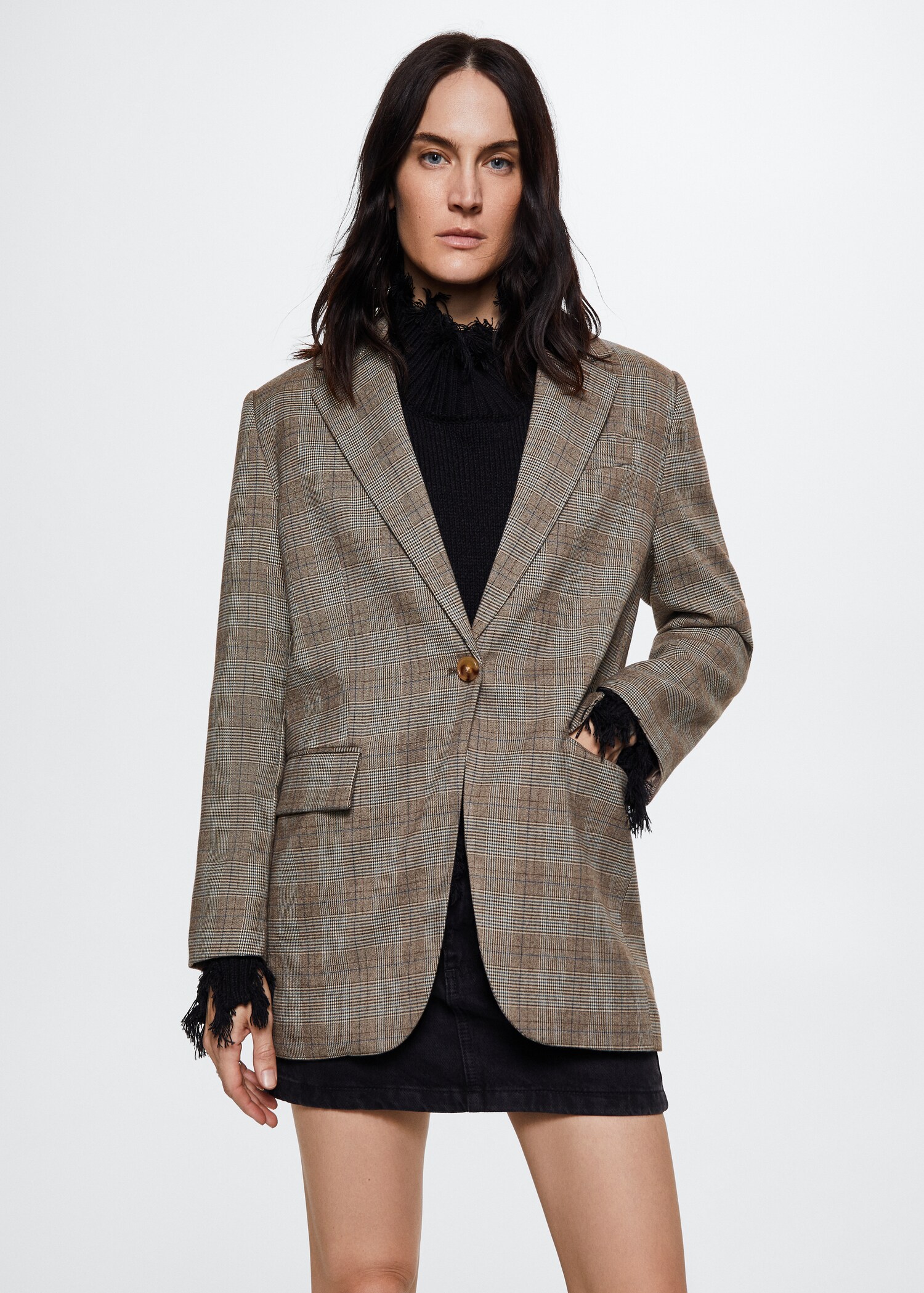 Check suit blazer - Medium plane