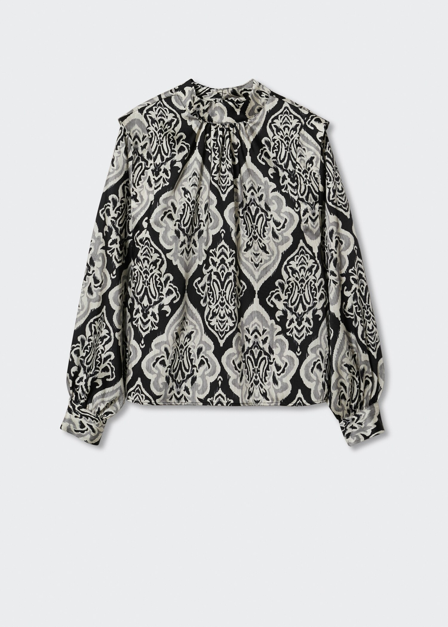 Blouse imprimée col montant - Article sans modèle