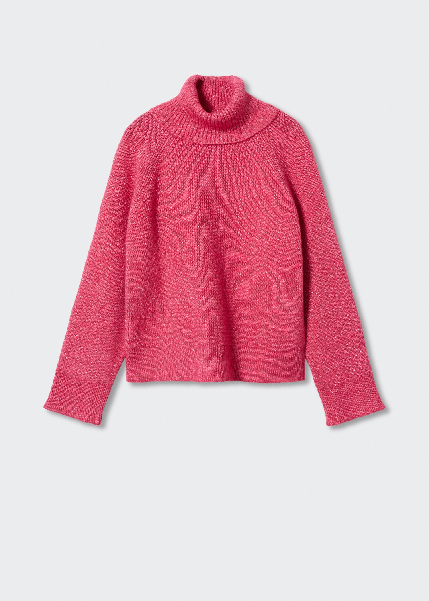 Pull-over côtelé Lurex col roulé - Article sans modèle