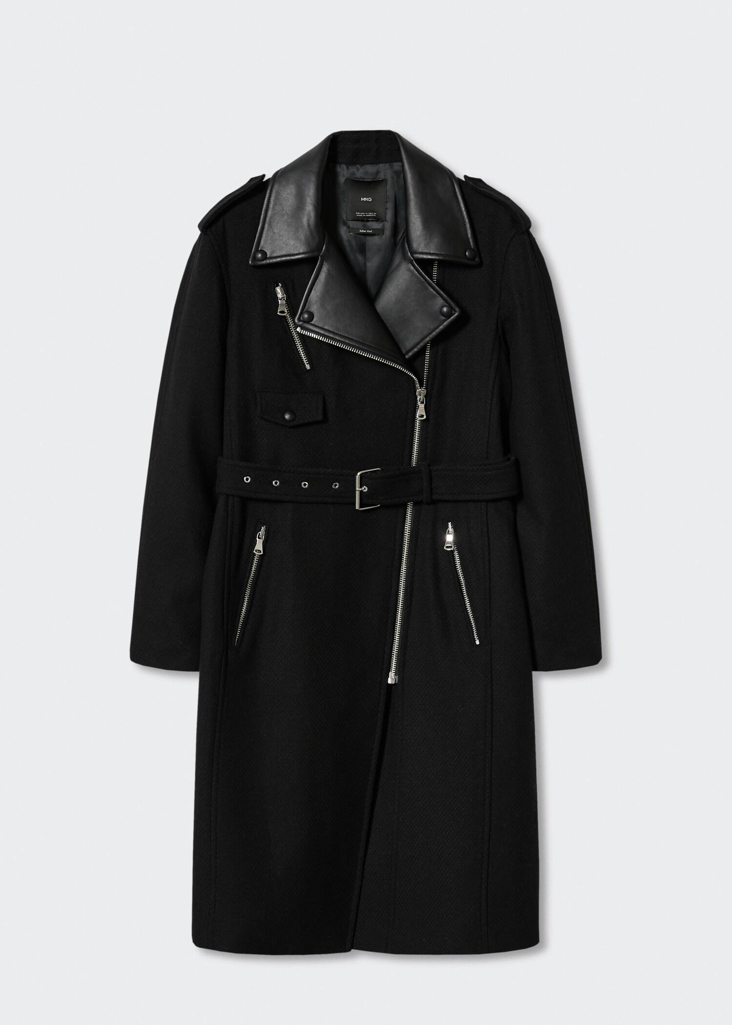 Wool biker coat - Article without model