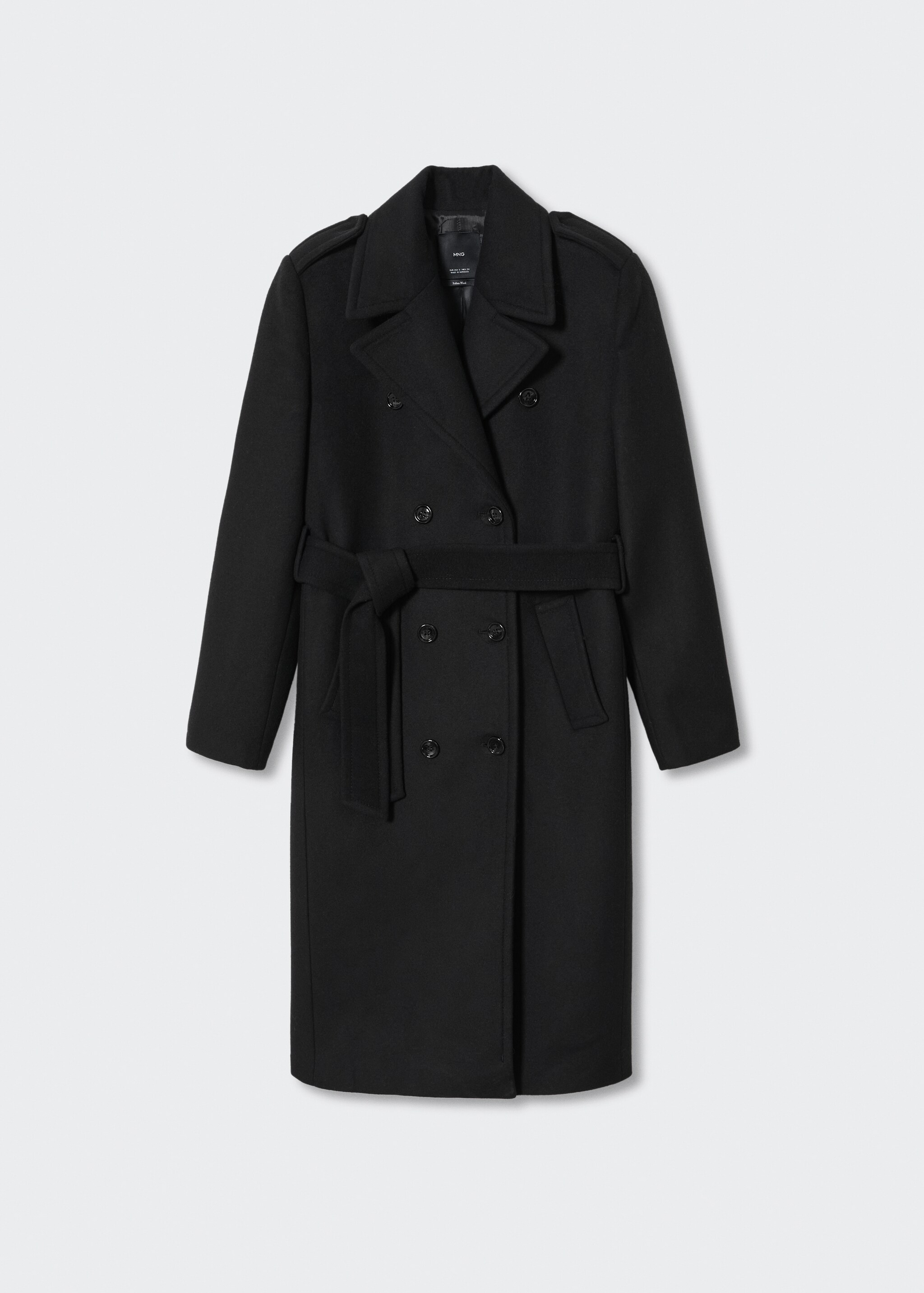 Tailored oversize wool coat - Article without model