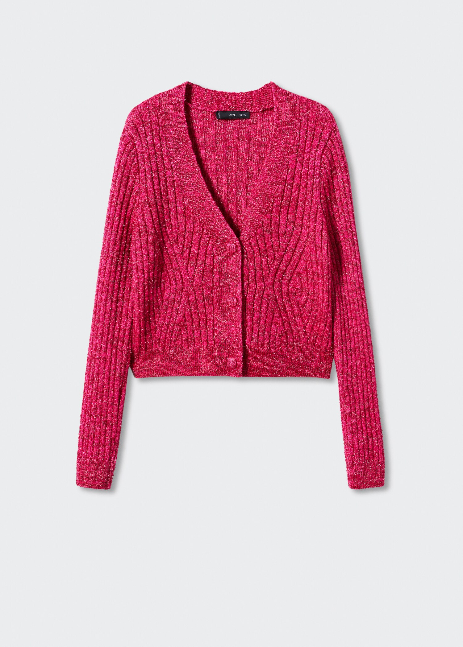 Lurex-Cardigan mit Knöpfen - Artikel ohne Model