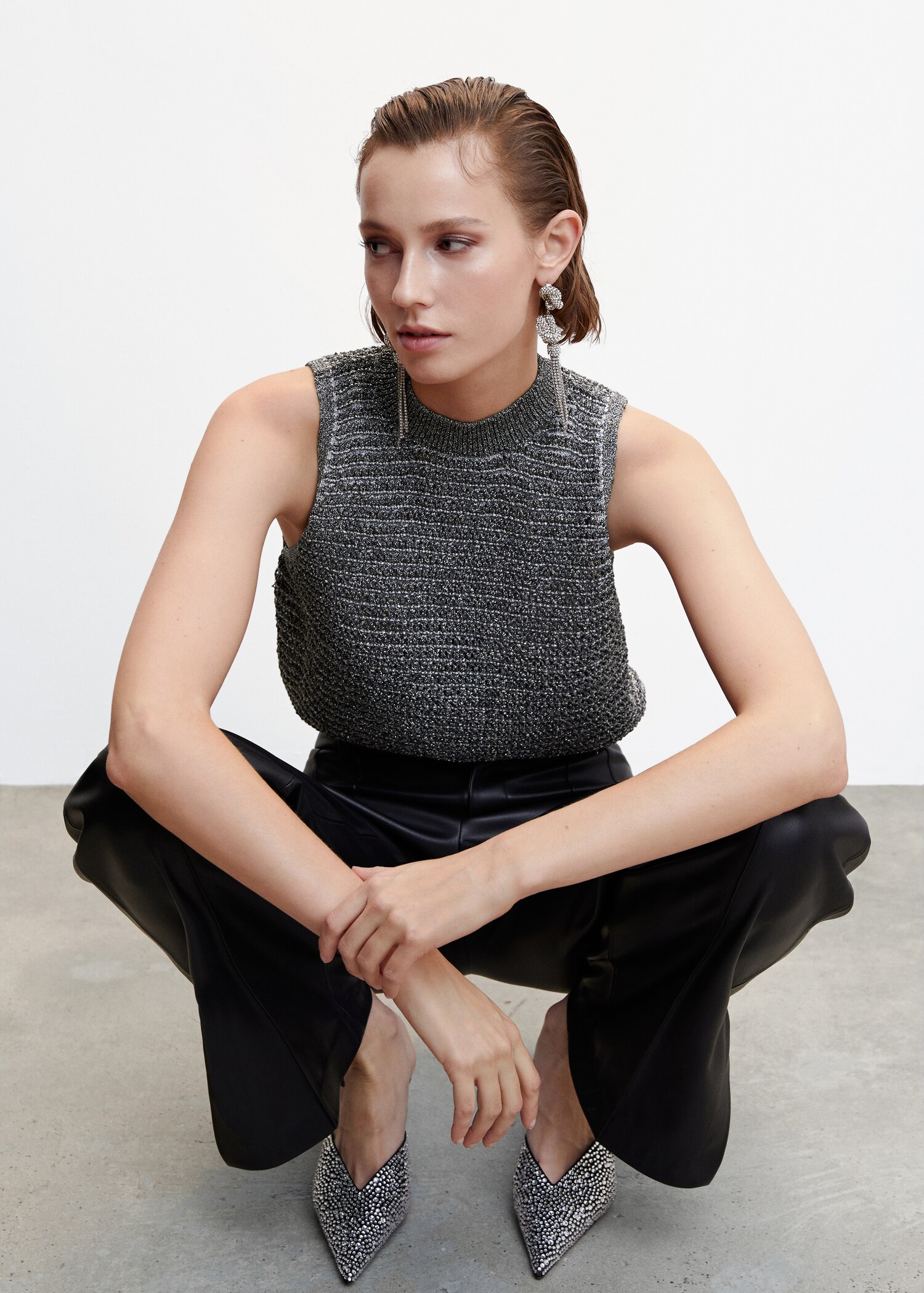 Top din tricot lurex - Detaliu al articolului 2