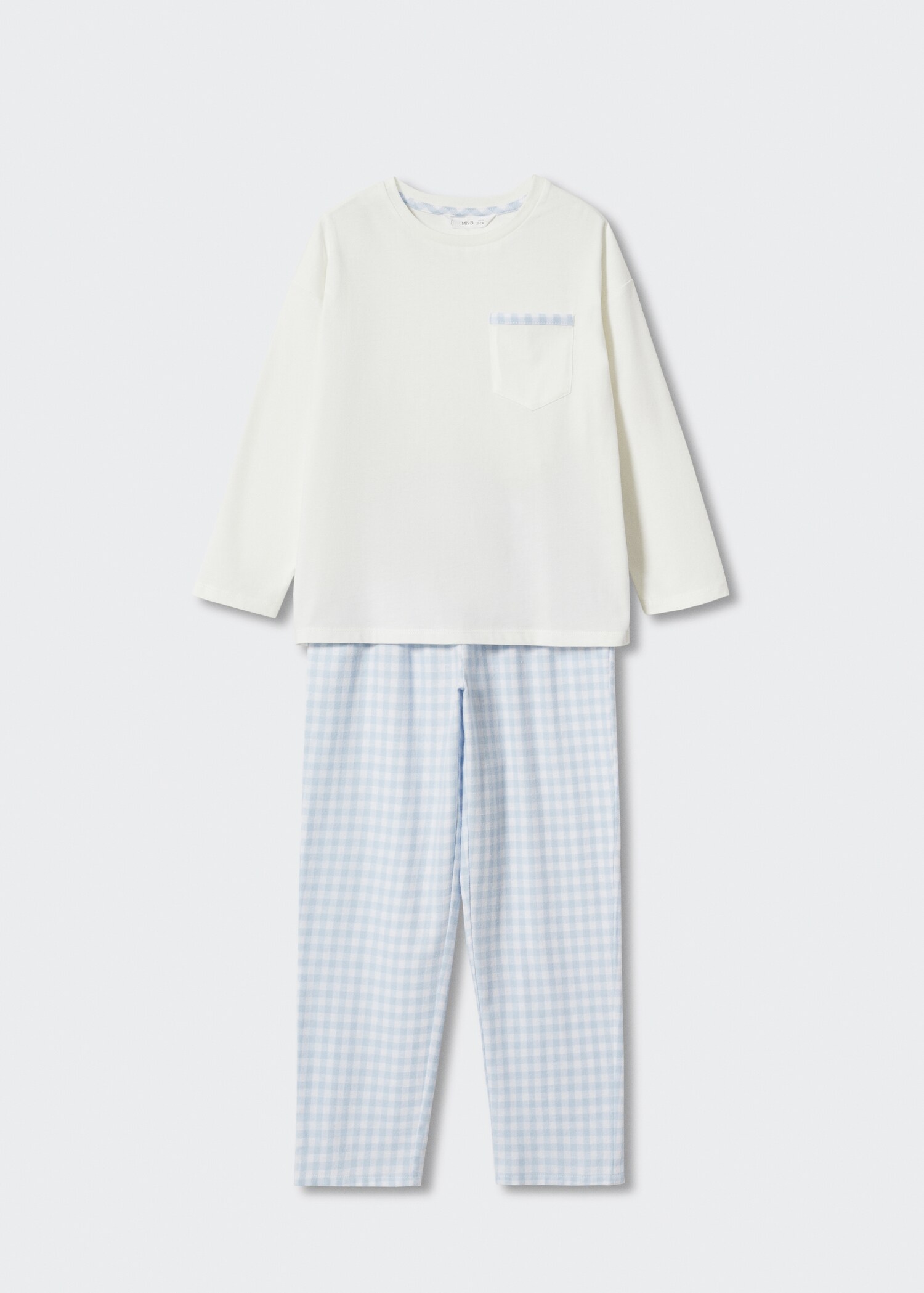 Tvådelad rutig pyjamas lång byxa - Artikel utan modell