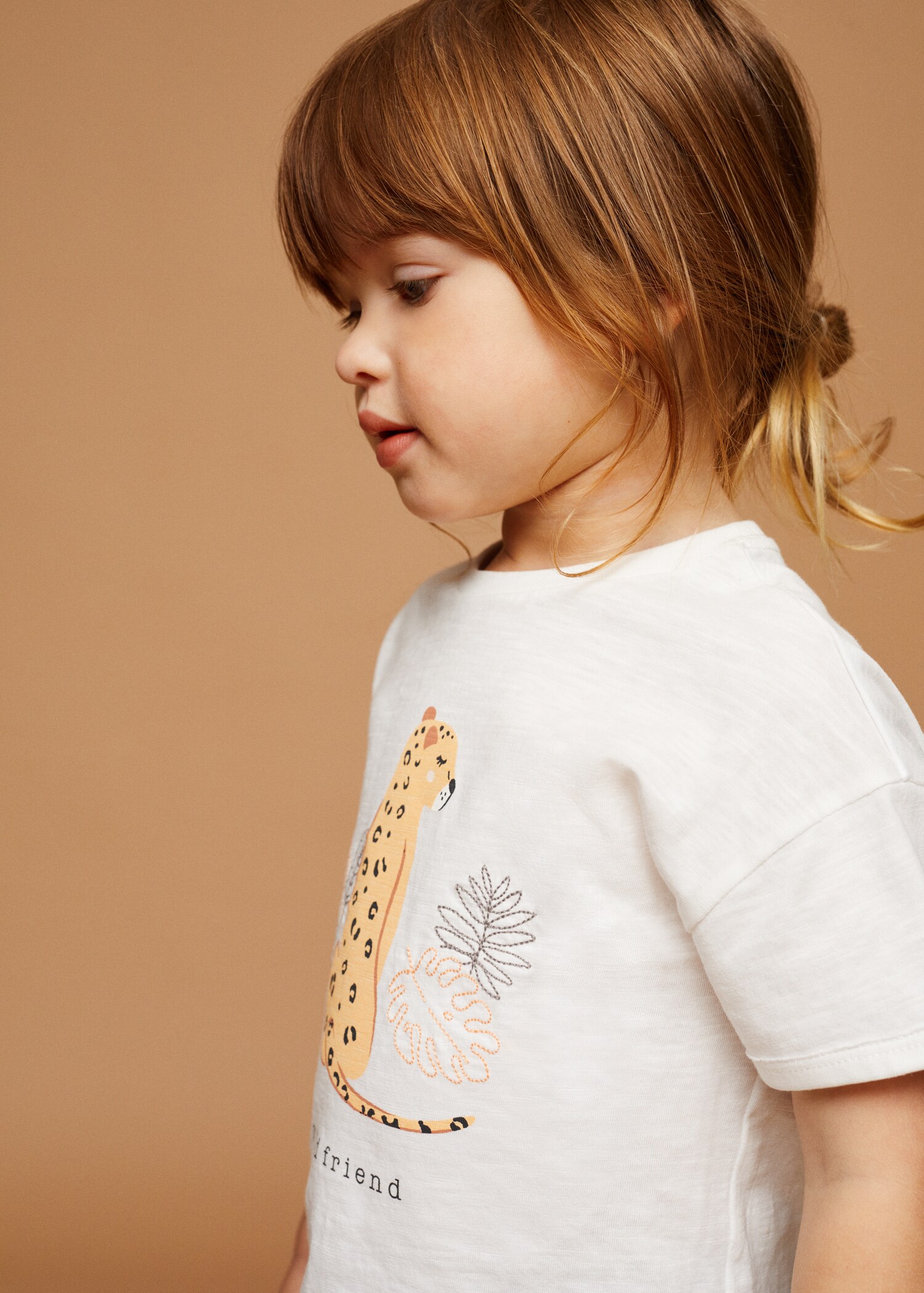 Camiseta algodón estampado - Plano medio