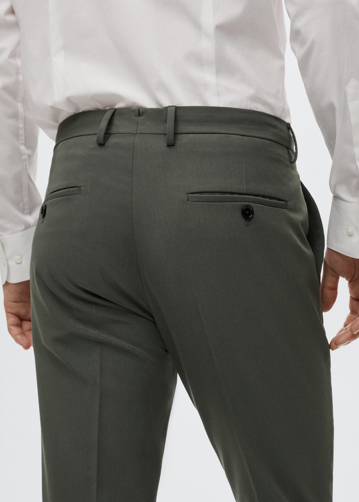 Super slim fit suit trousers - Details of the article 3